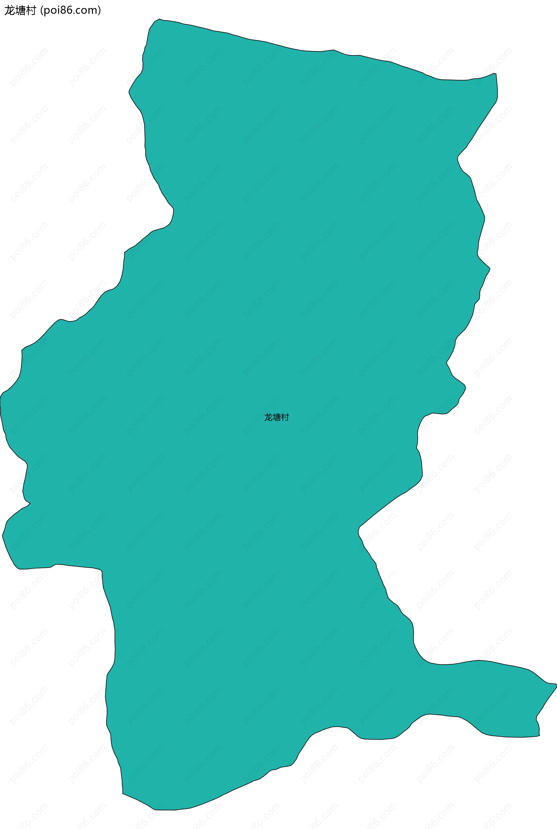 龙塘村边界地图