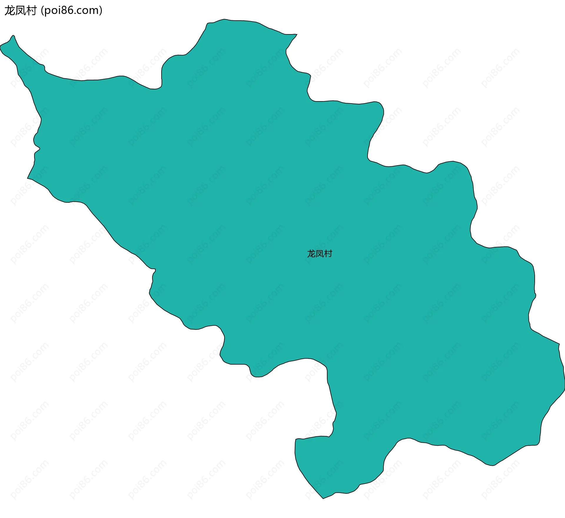龙凤村边界地图