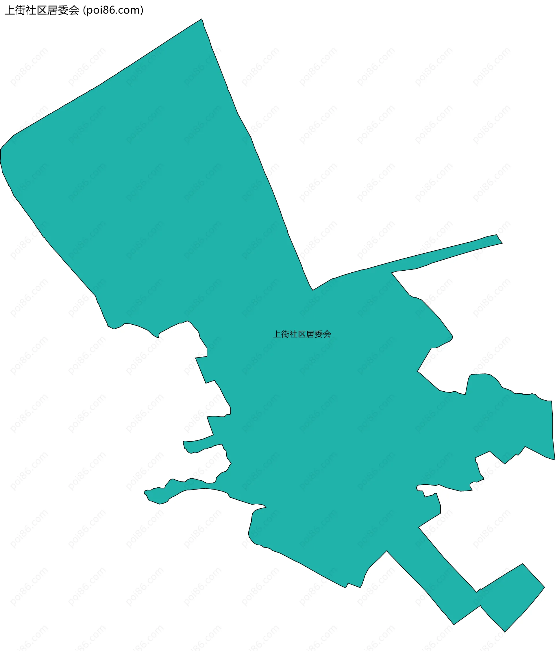 上街社区居委会边界地图