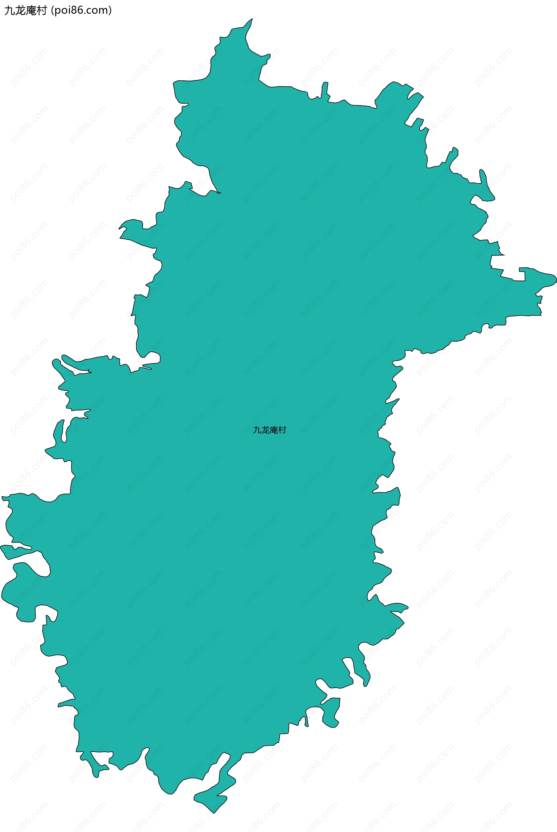 九龙庵村边界地图