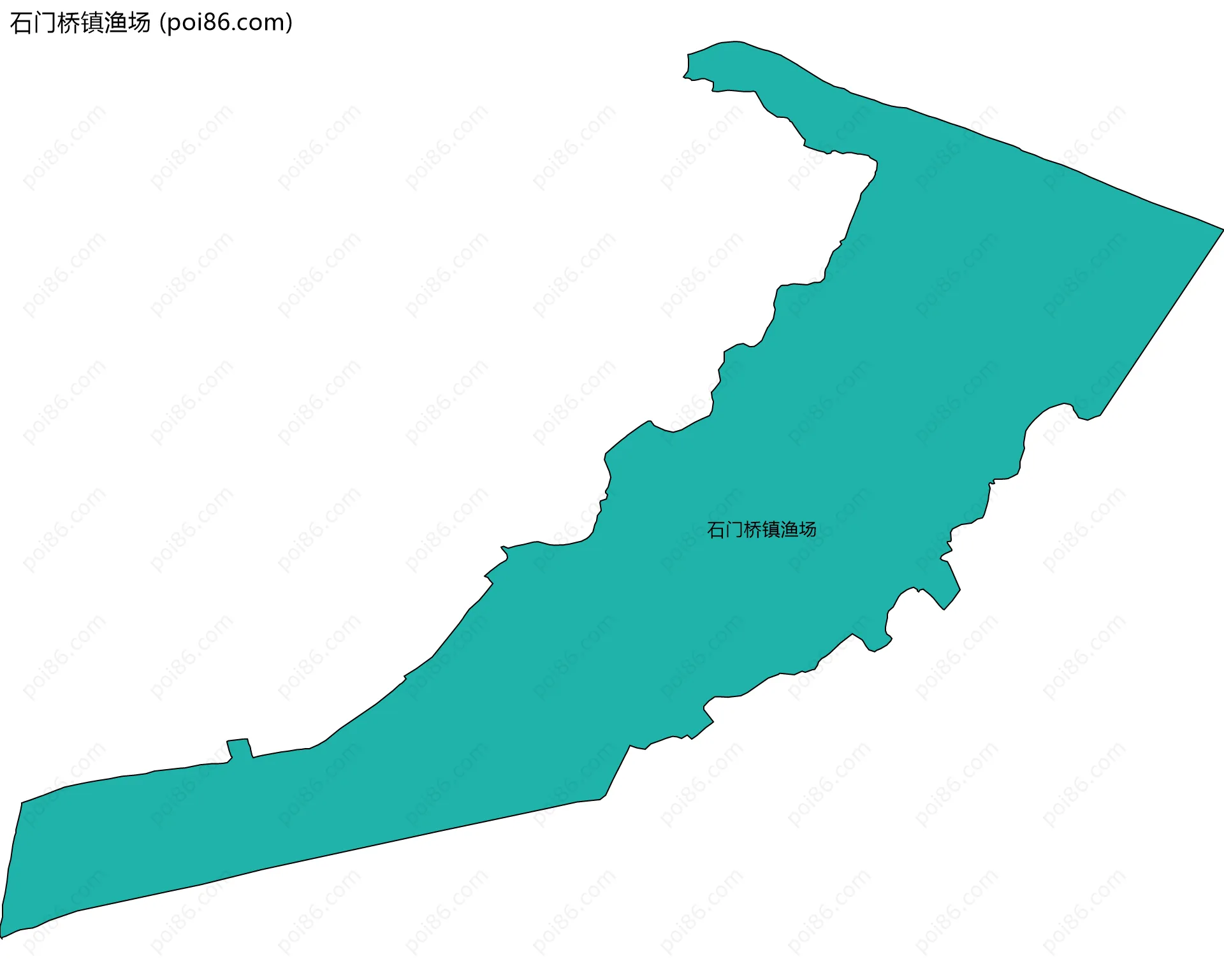 石门桥镇渔场边界地图