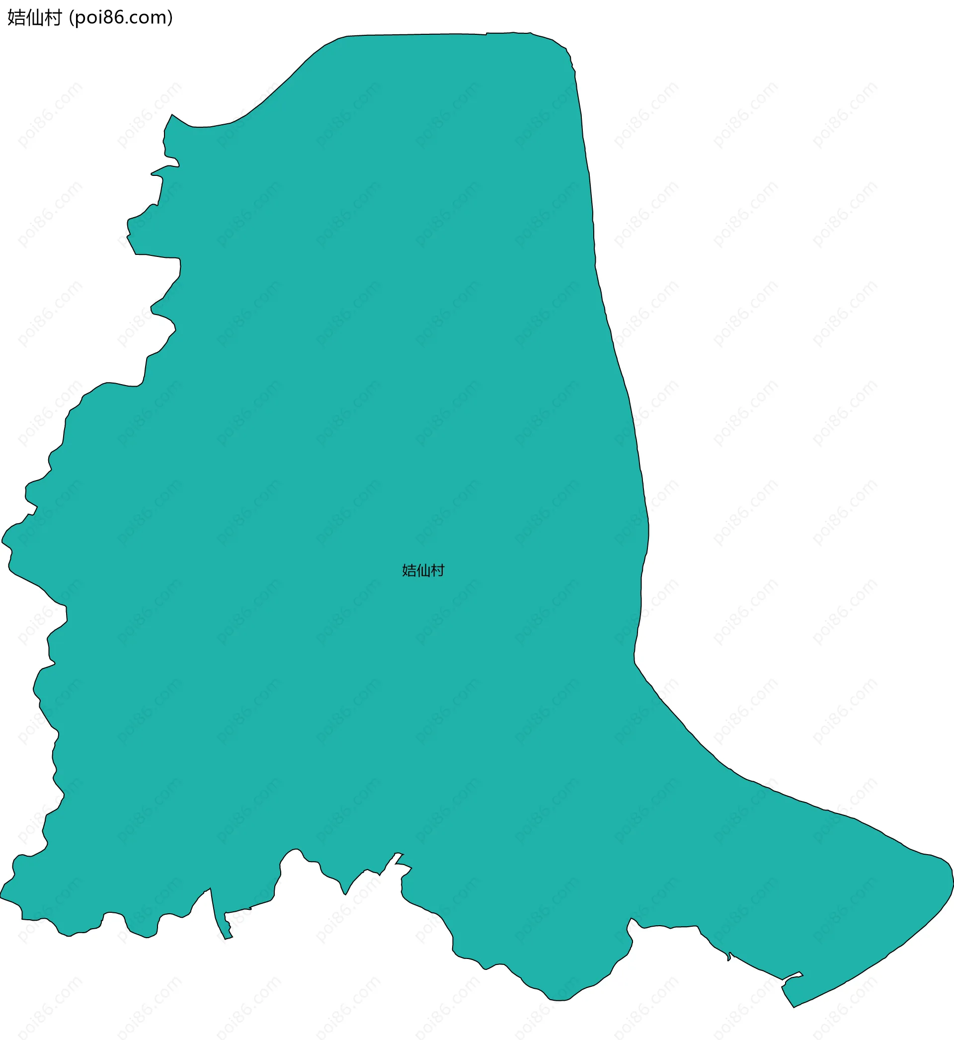 姞仙村边界地图