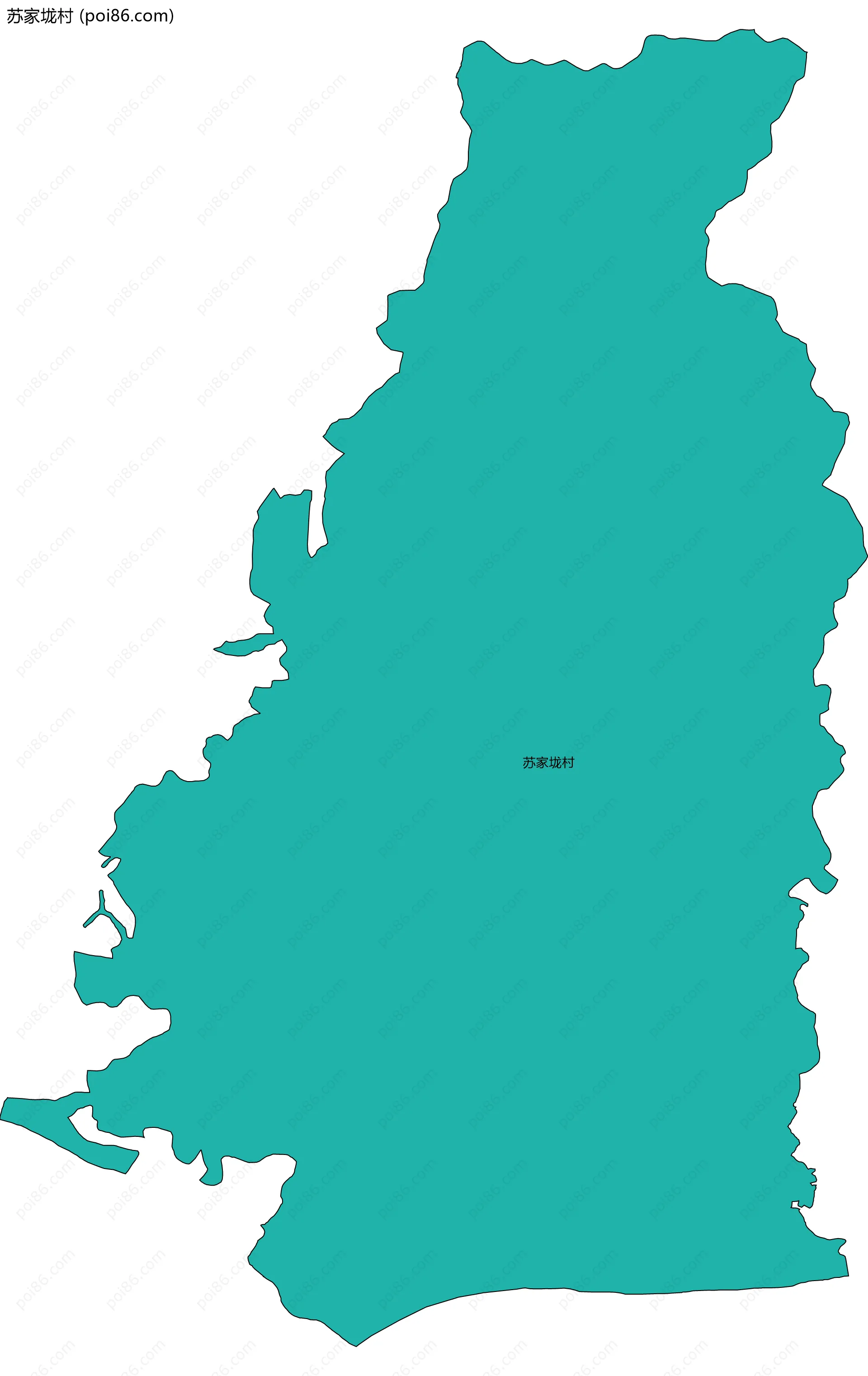 苏家垅村边界地图