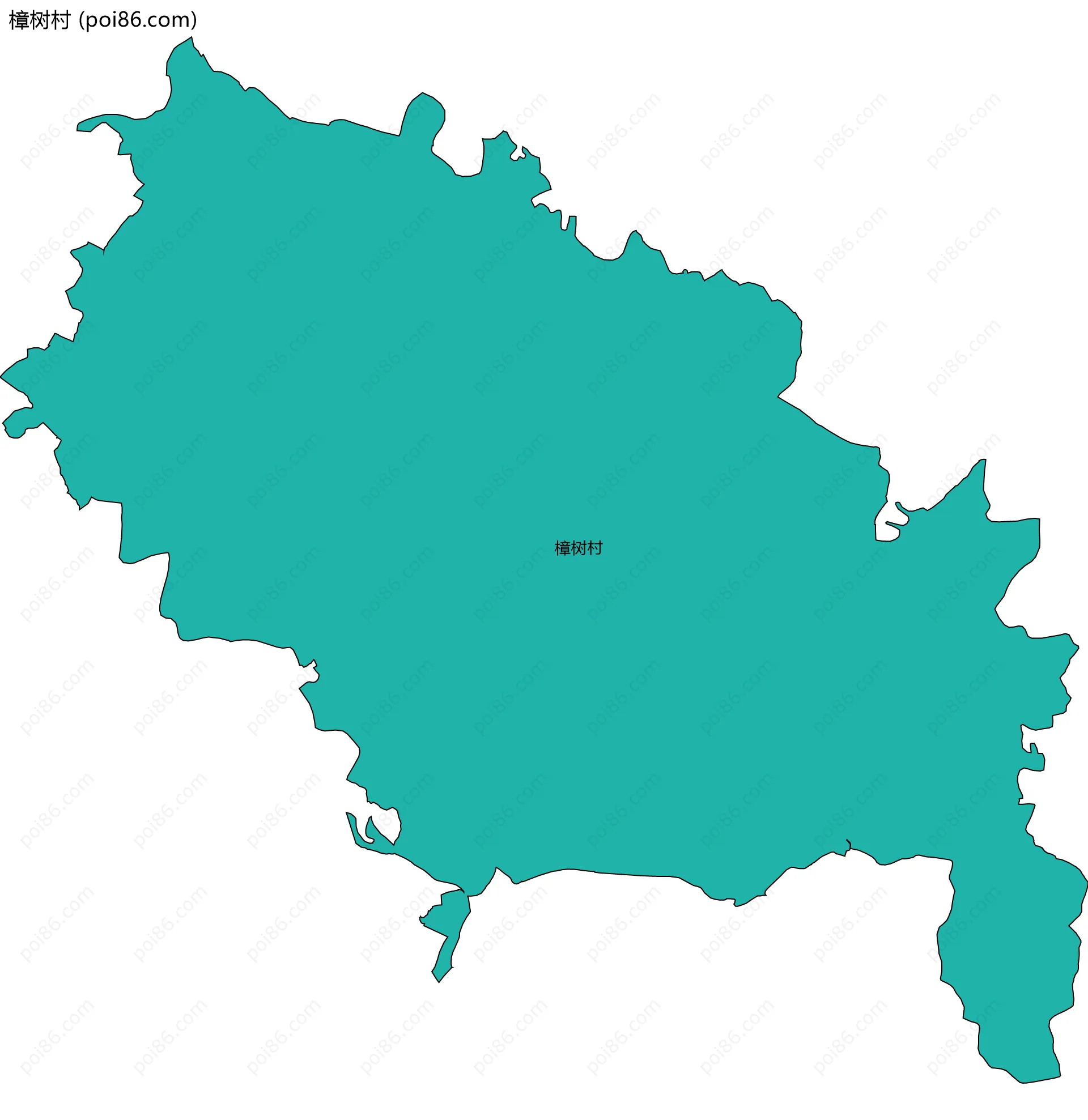 樟树村边界地图