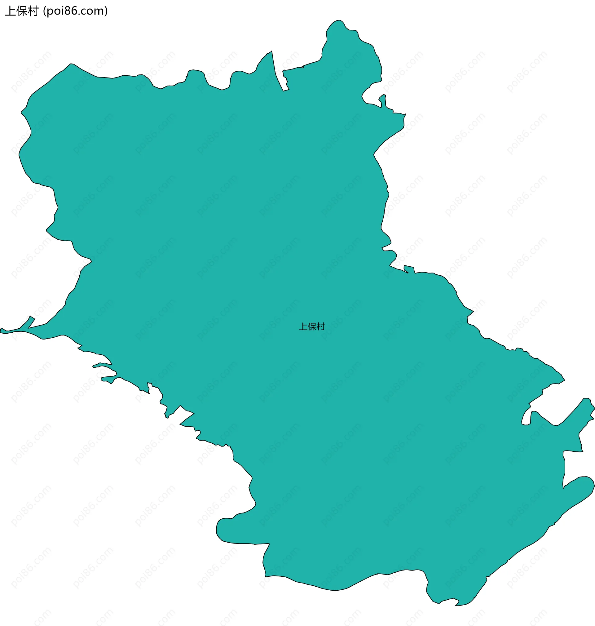 上保村边界地图