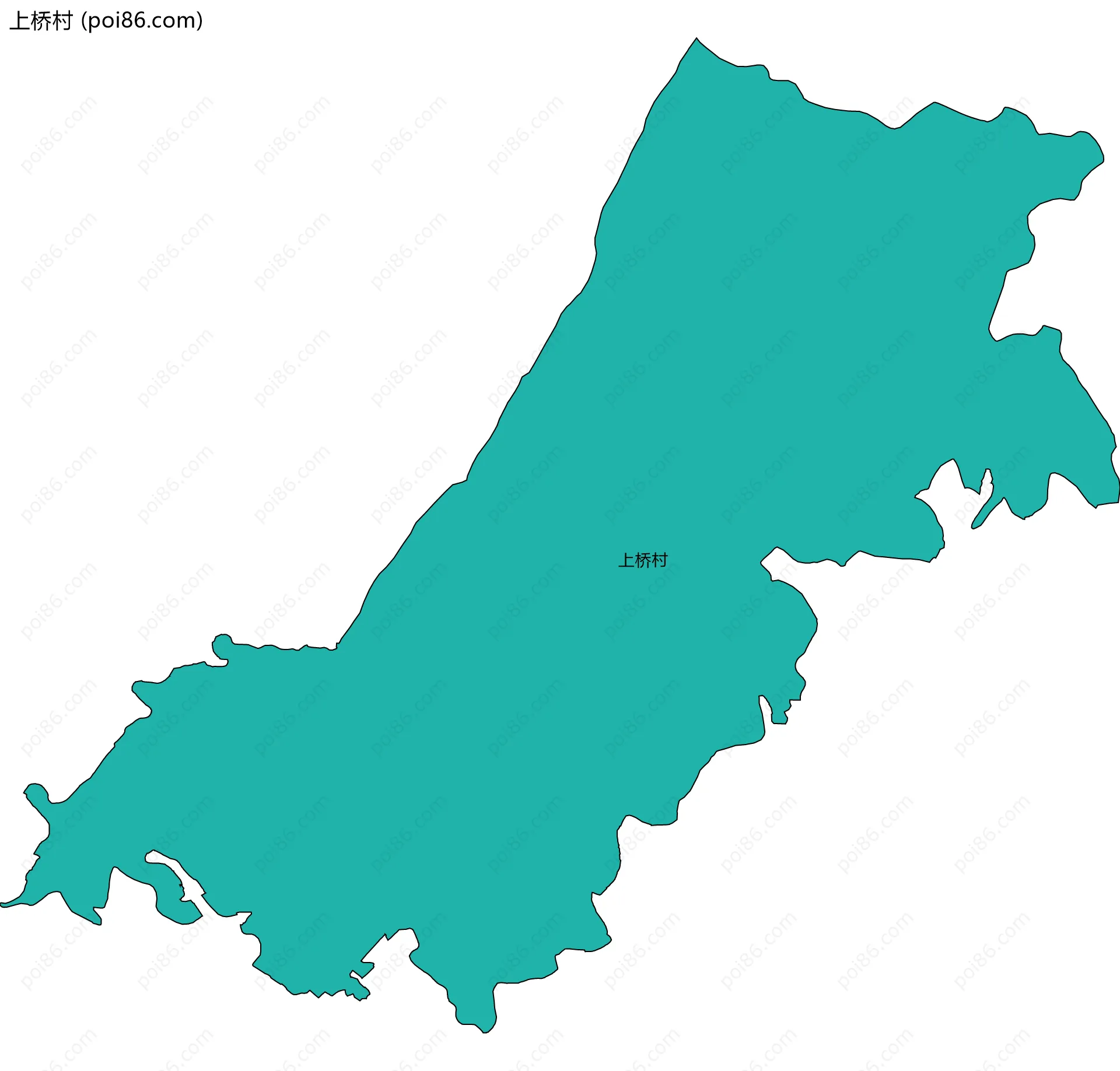 上桥村边界地图