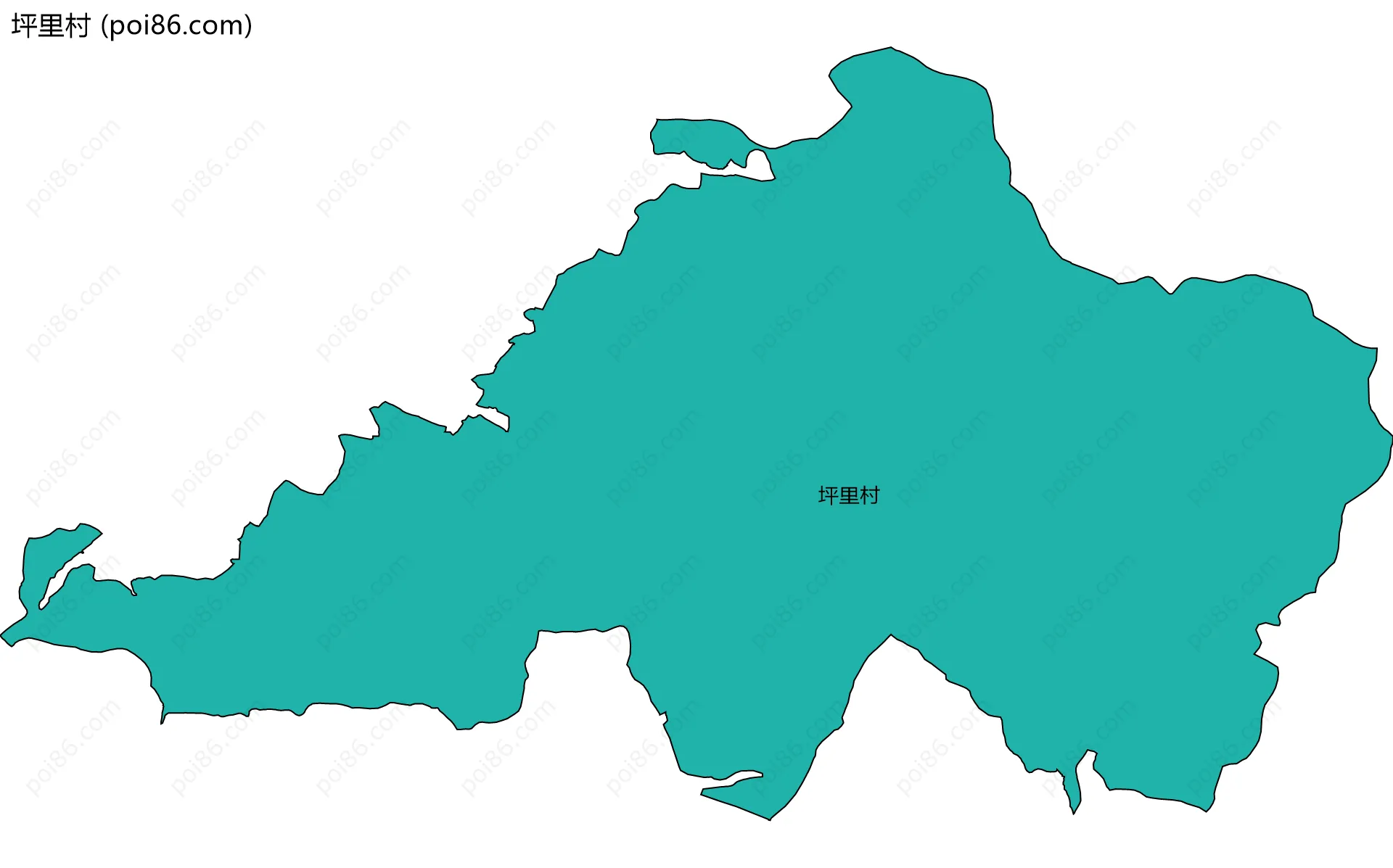 坪里村边界地图