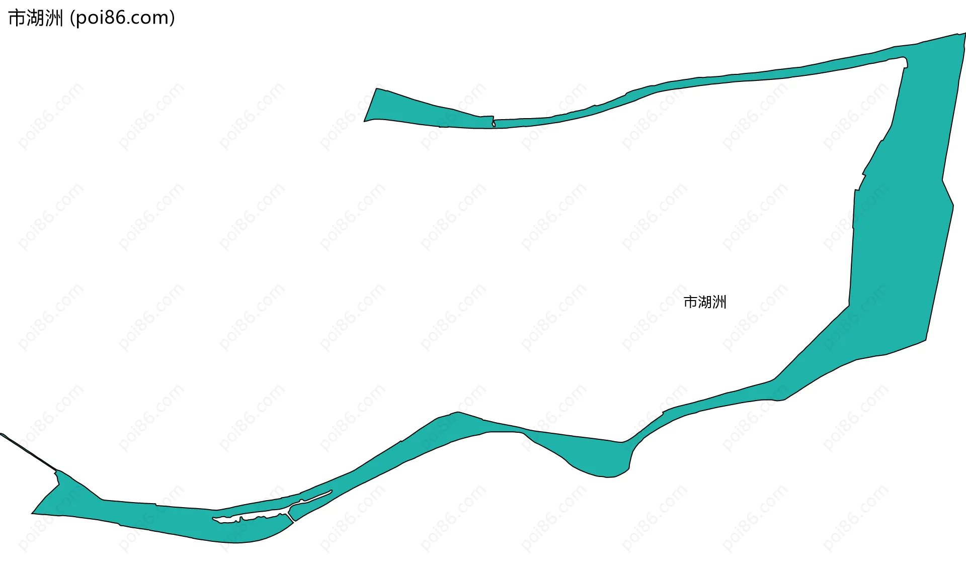 市湖洲边界地图