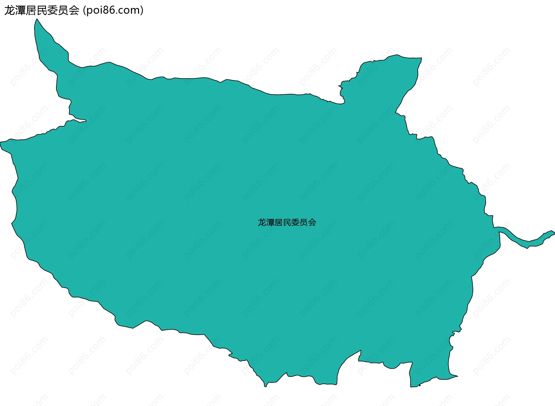 龙潭居民委员会边界地图