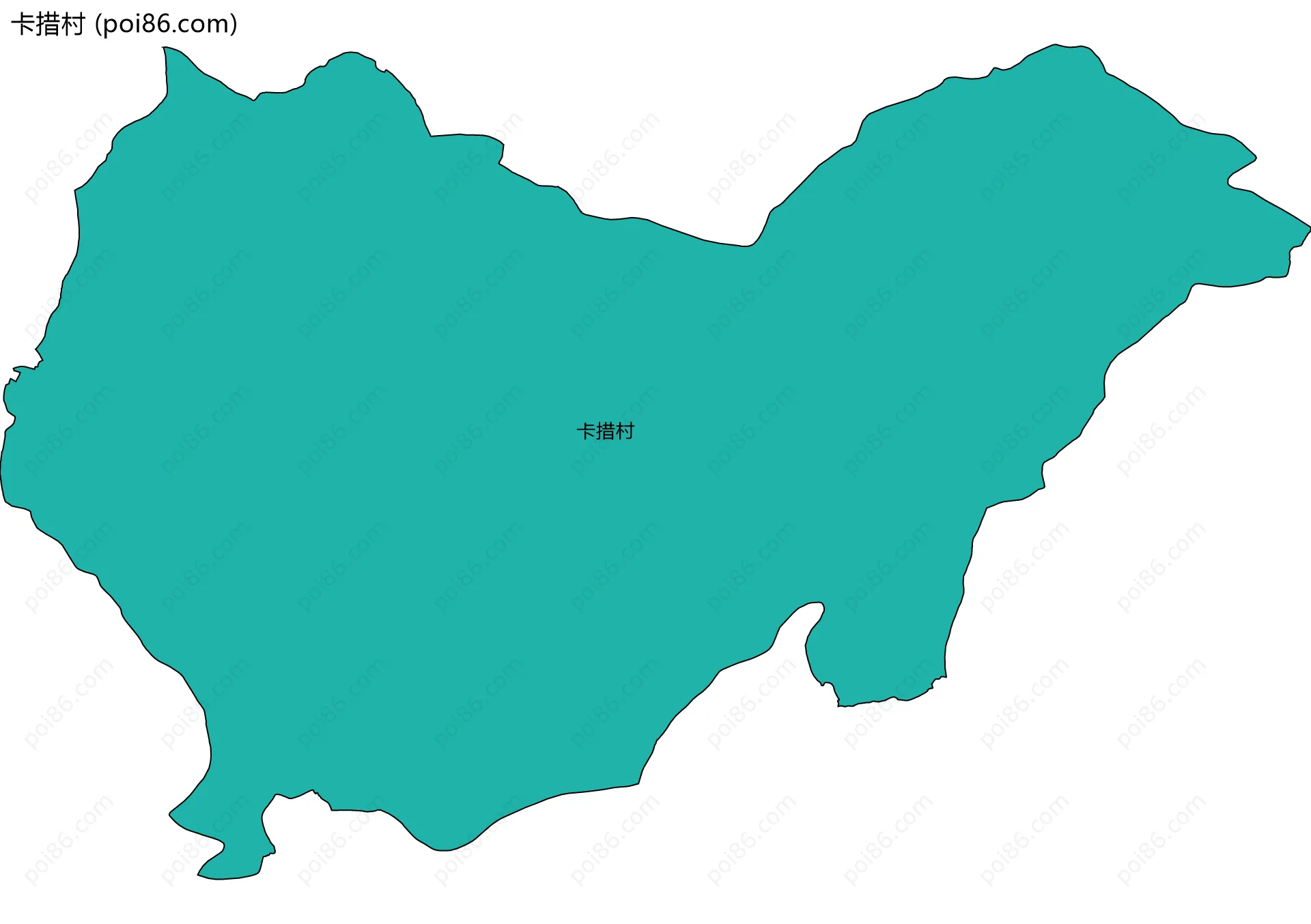 卡措村边界地图