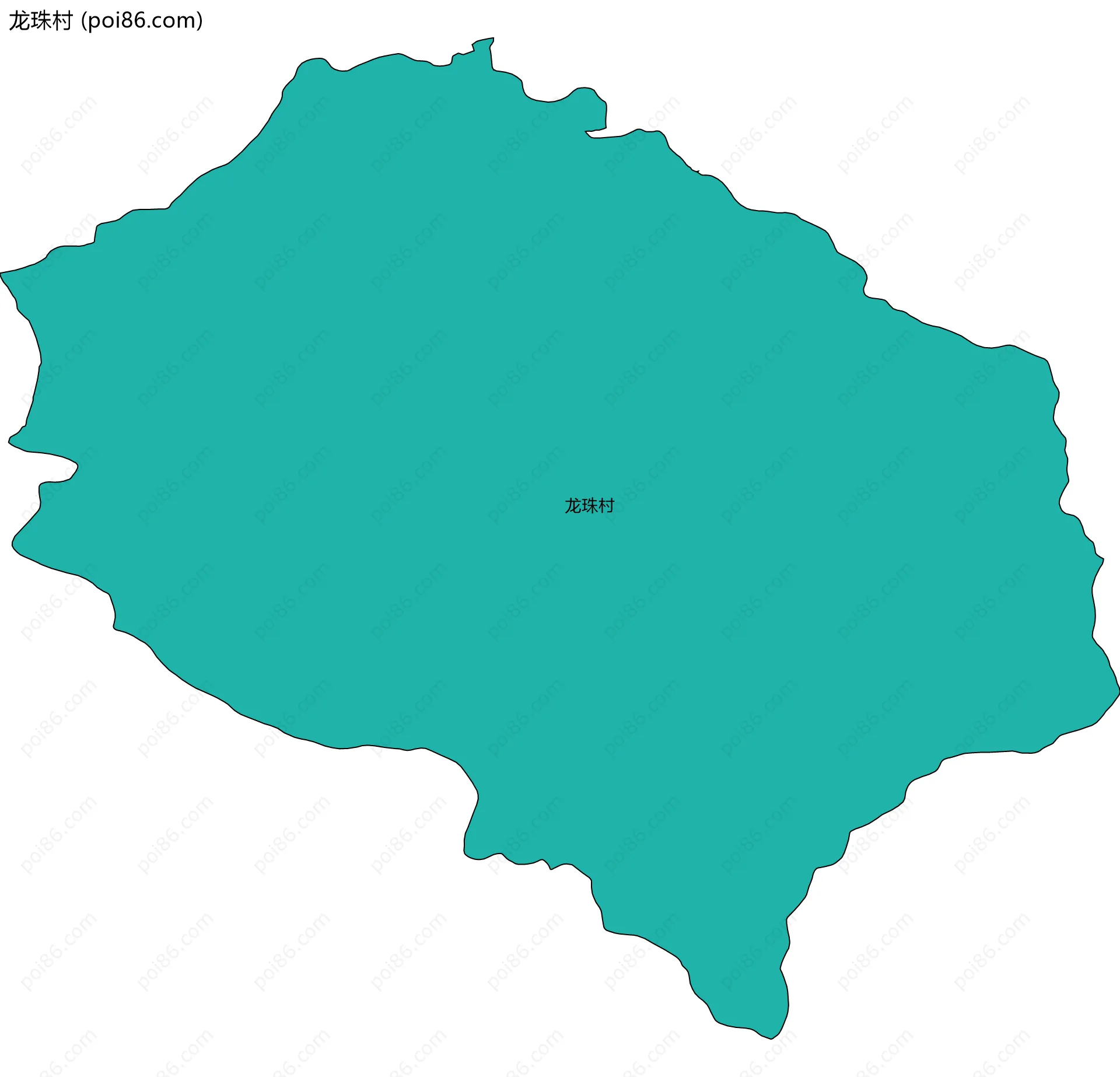 龙珠村边界地图