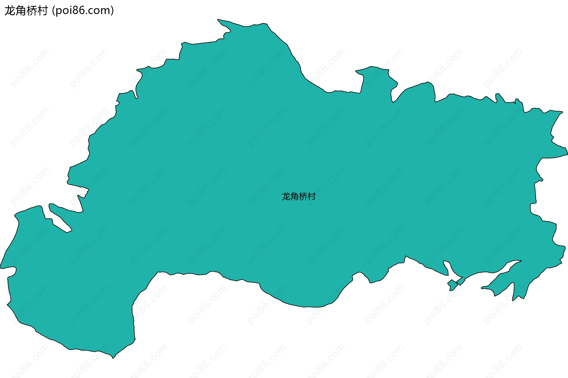 龙角桥村边界地图