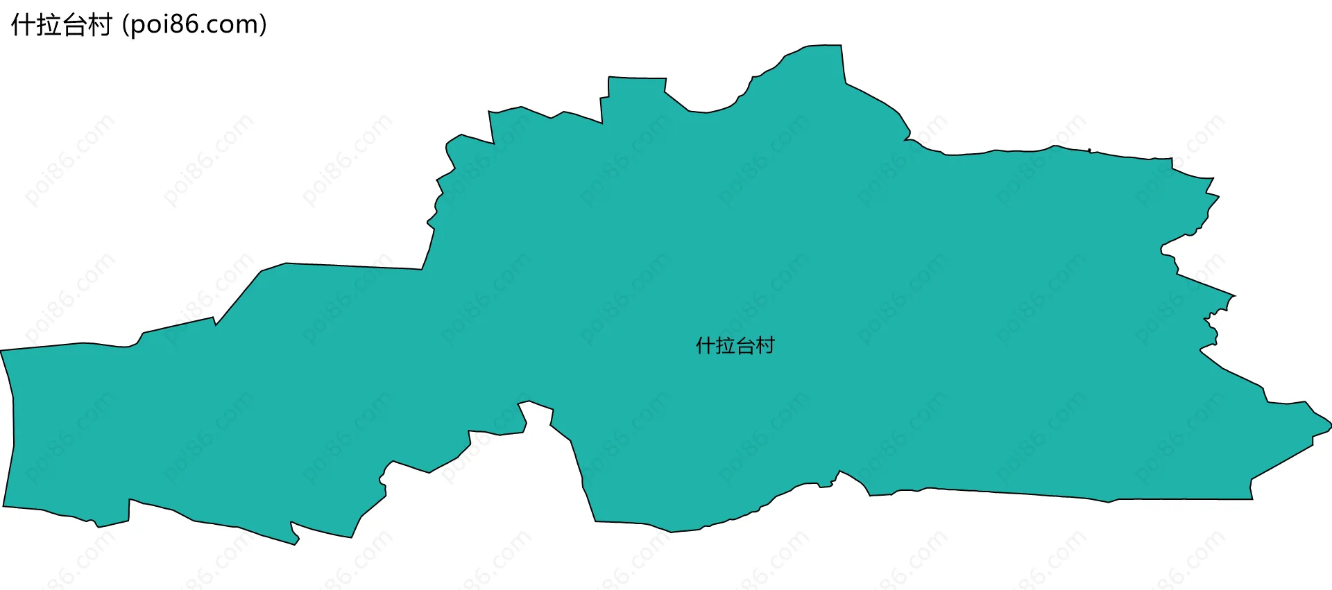 什拉台村边界地图