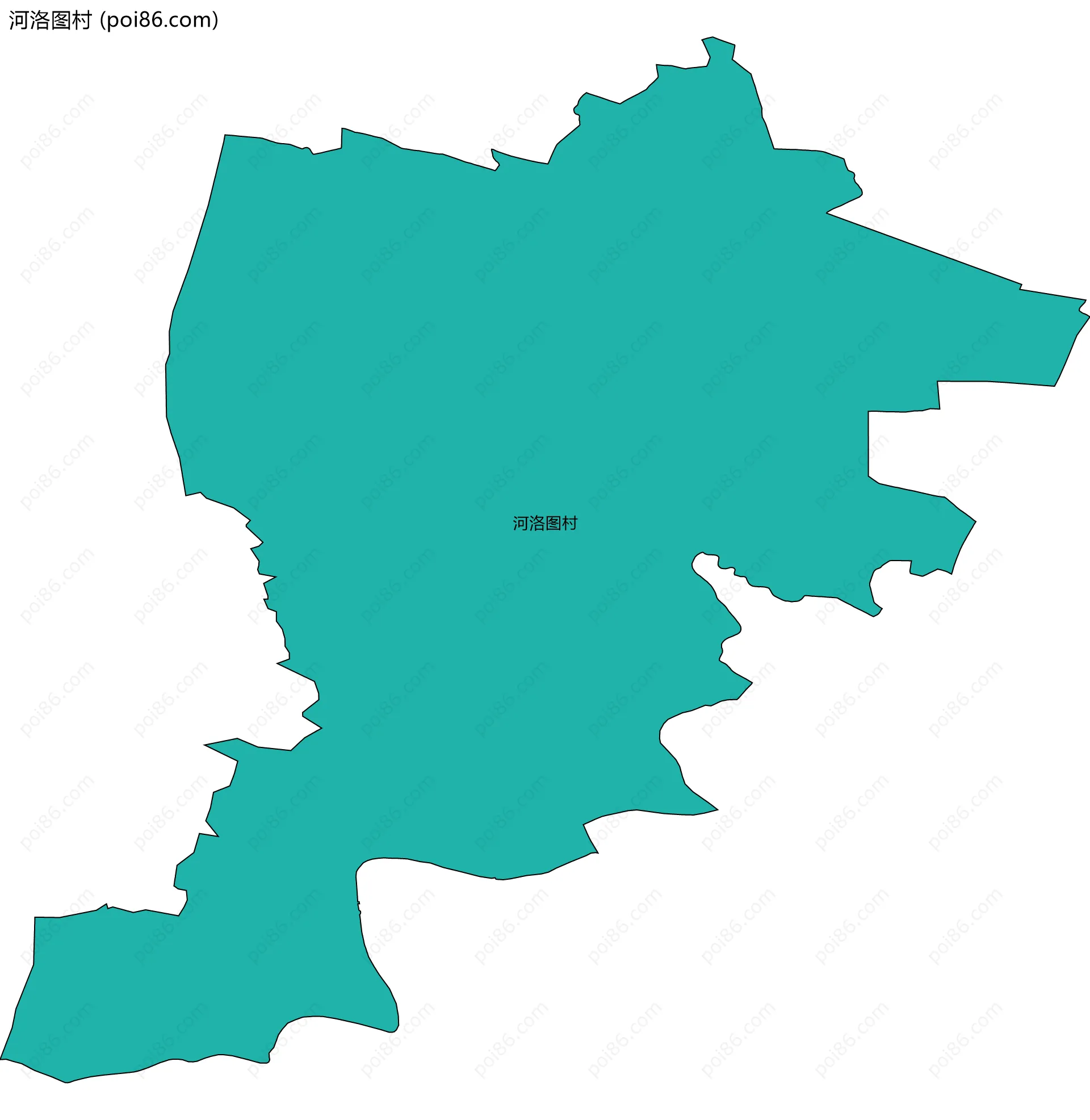 河洛图村边界地图