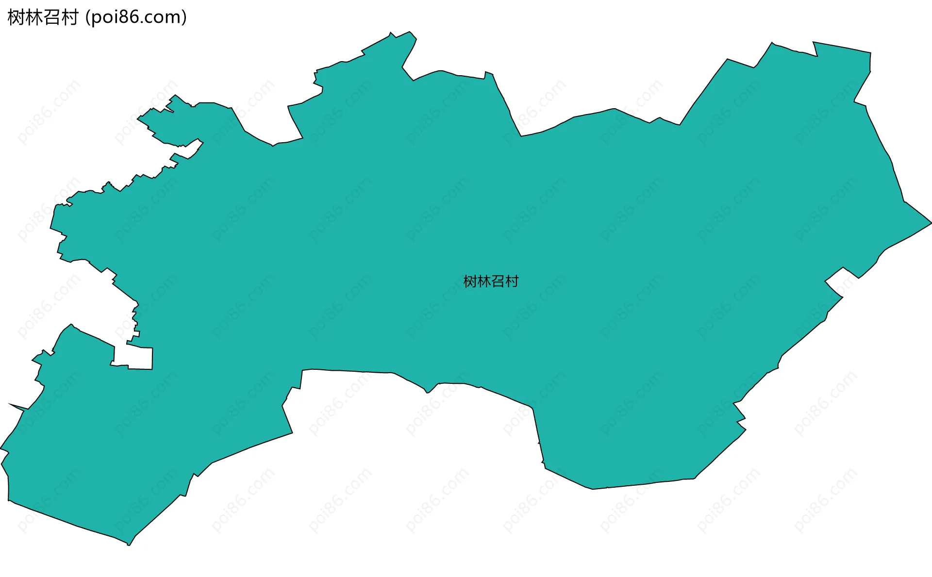树林召村边界地图