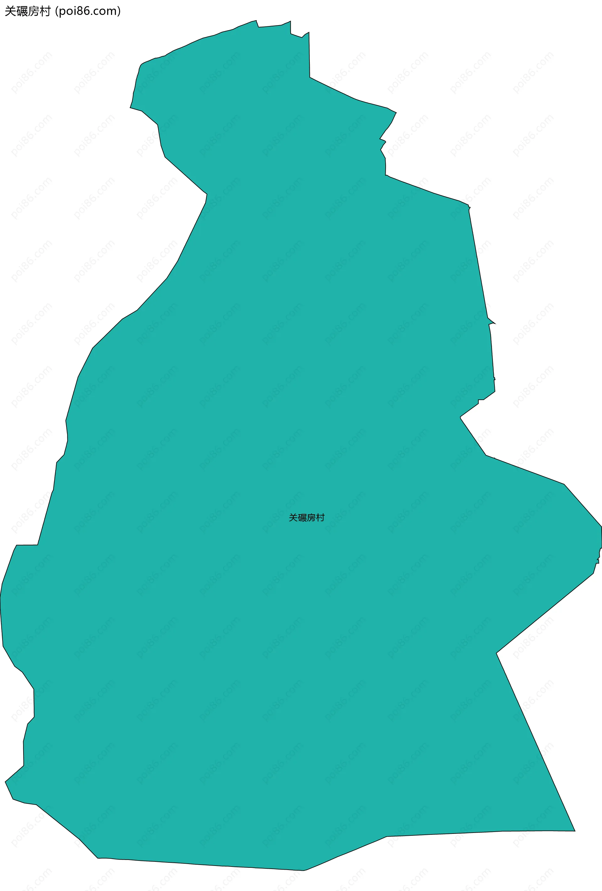 关碾房村边界地图