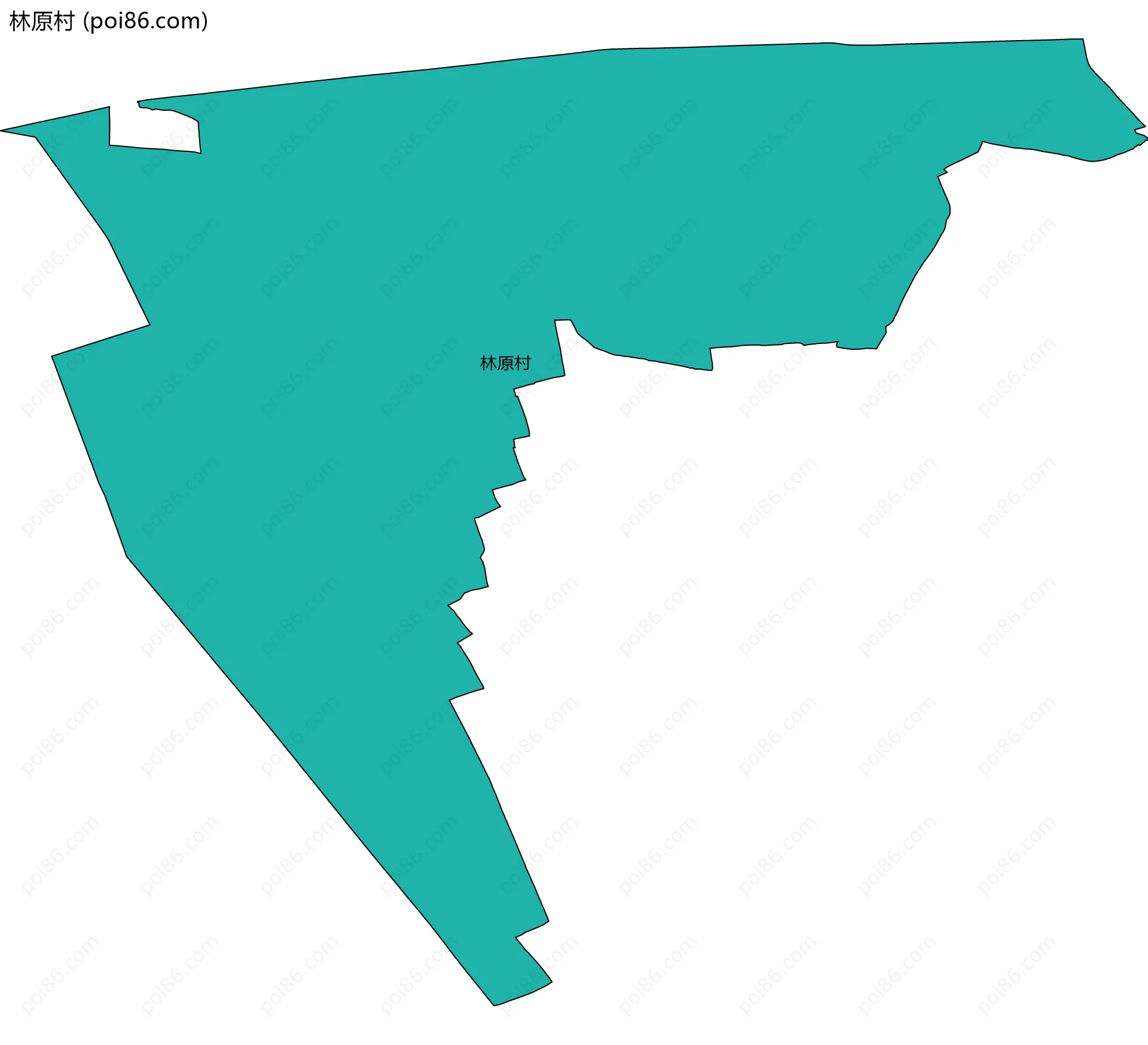 林原村边界地图