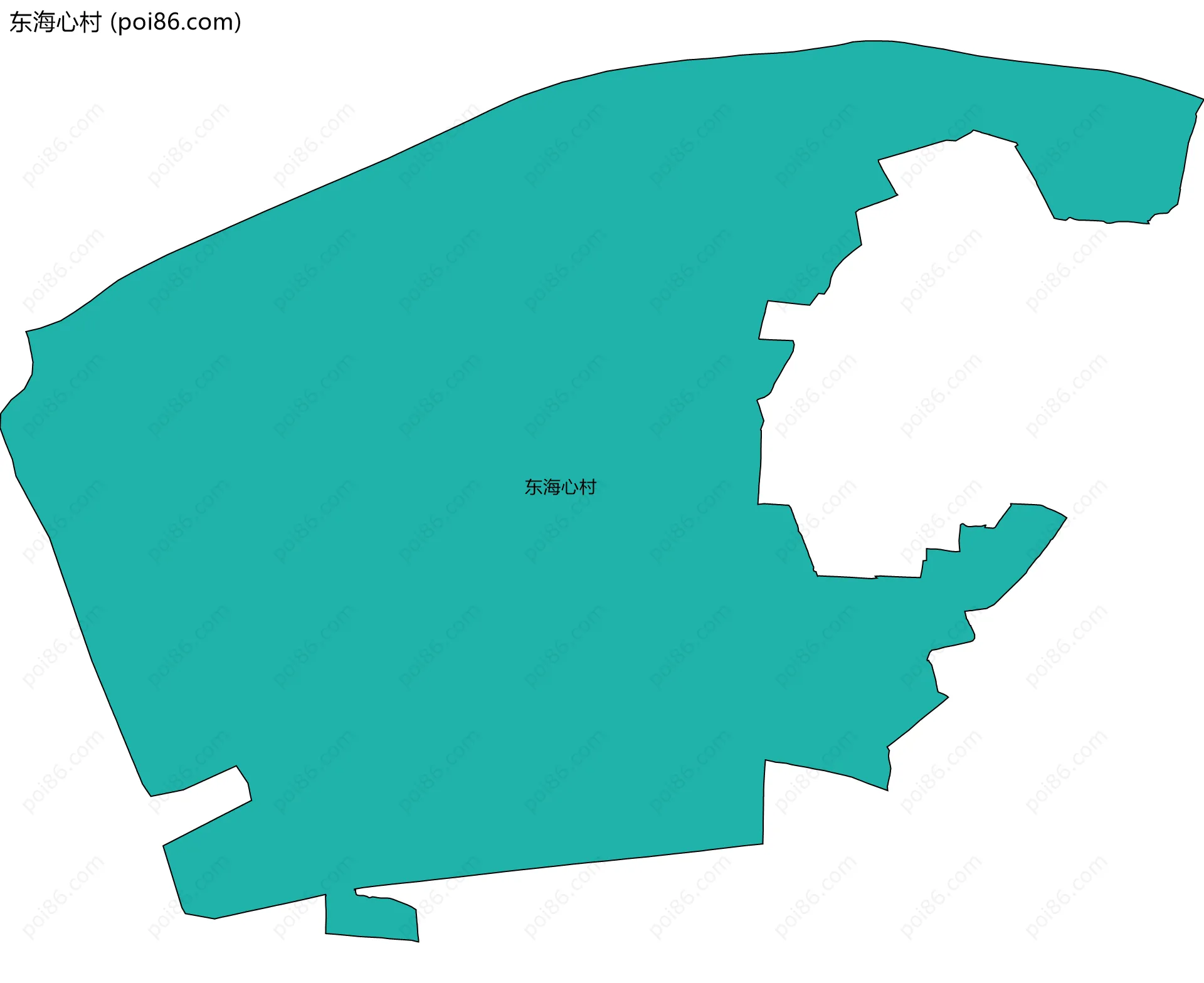 东海心村边界地图
