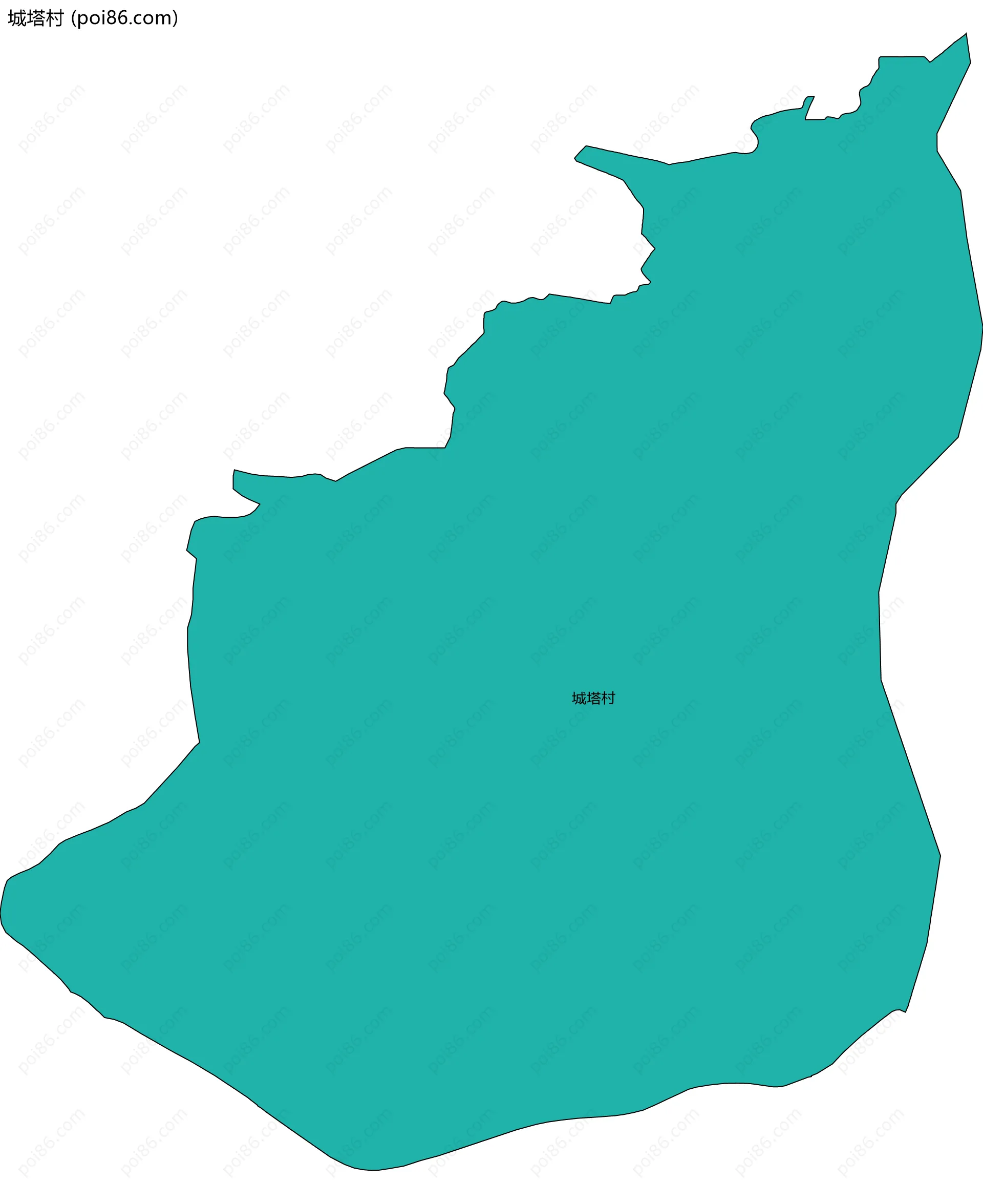 城塔村边界地图