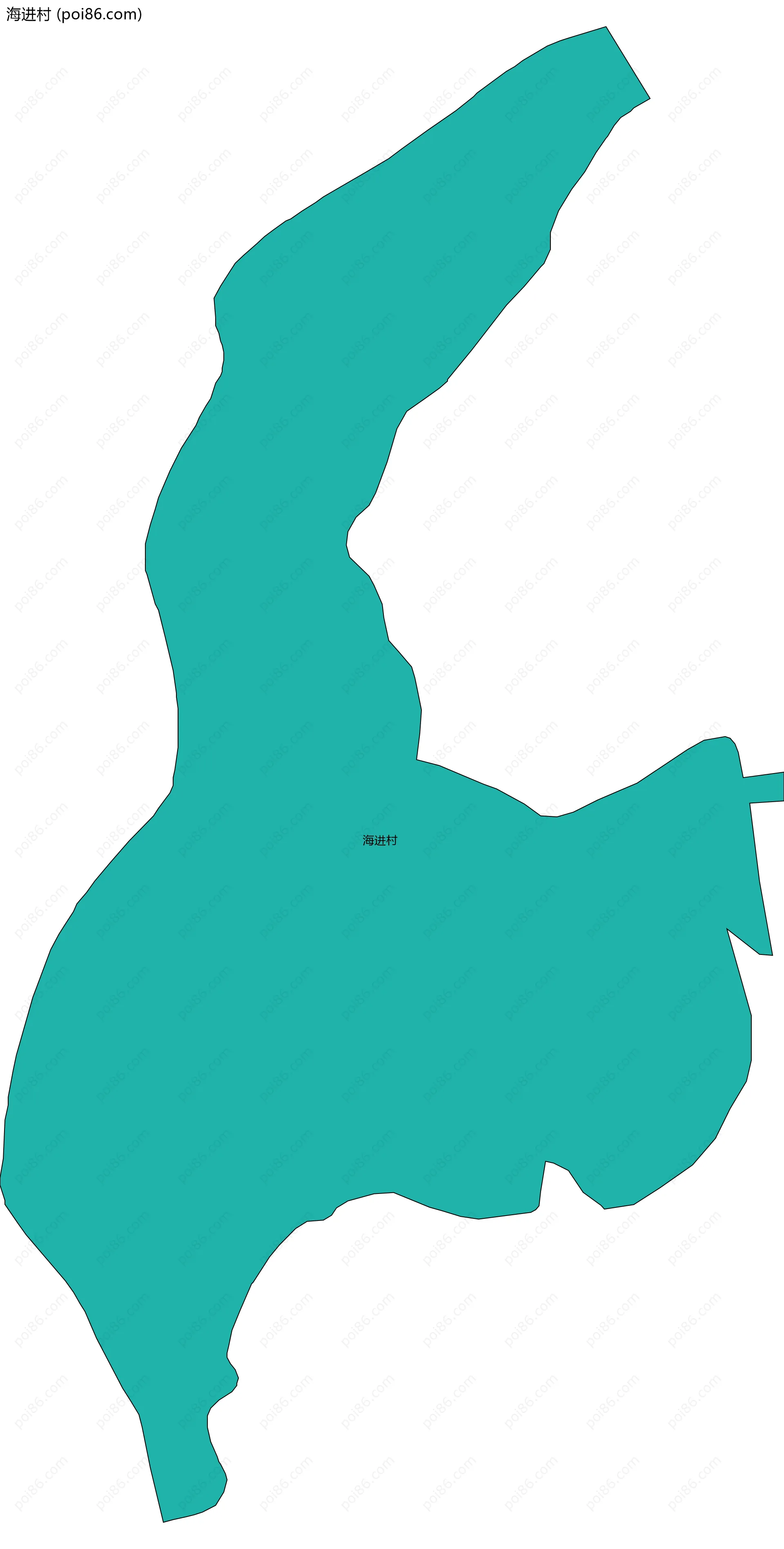 海进村边界地图