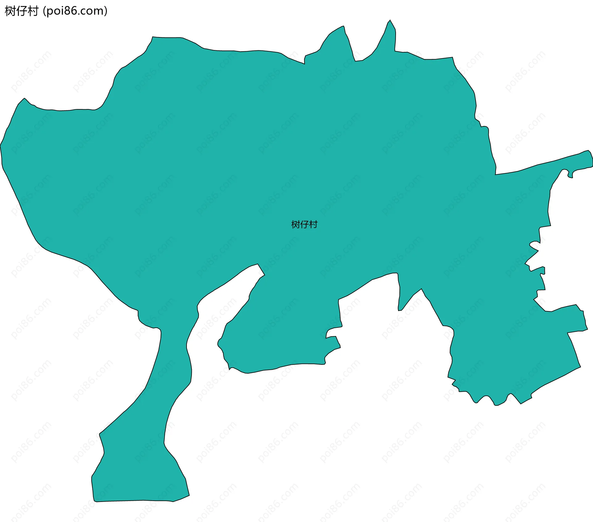 树仔村边界地图