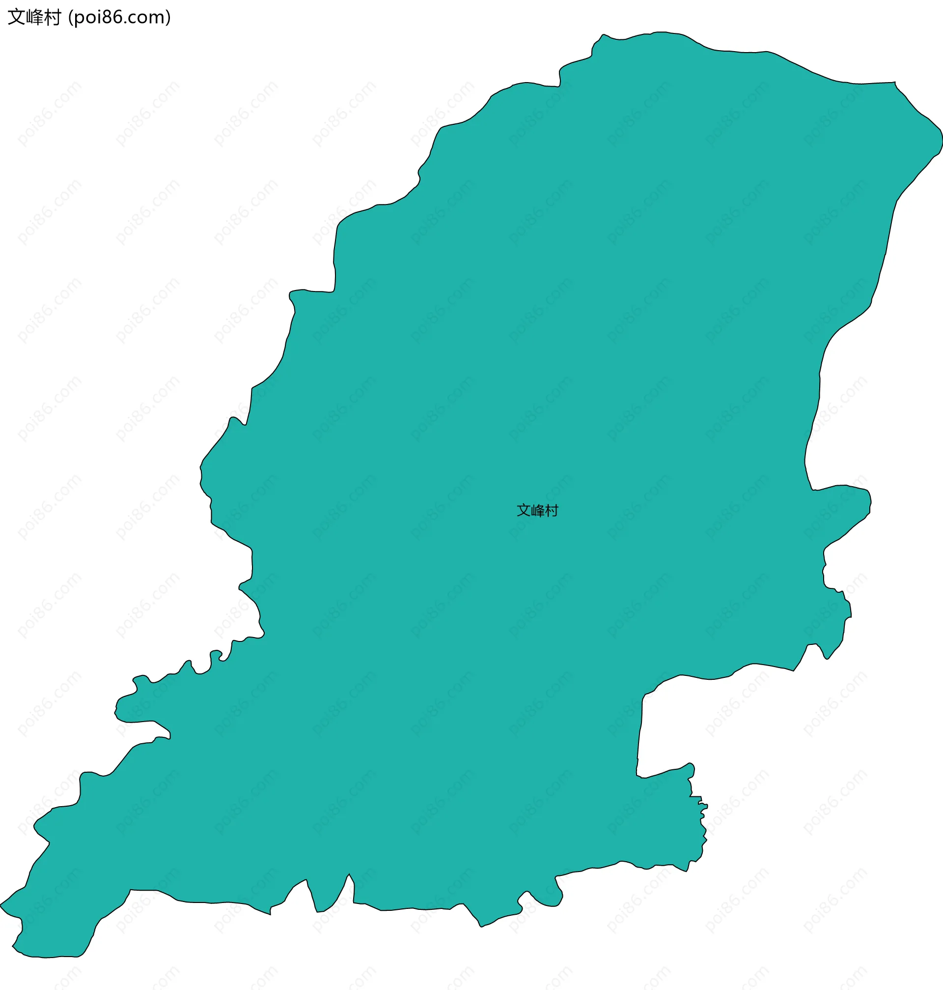 文峰村边界地图
