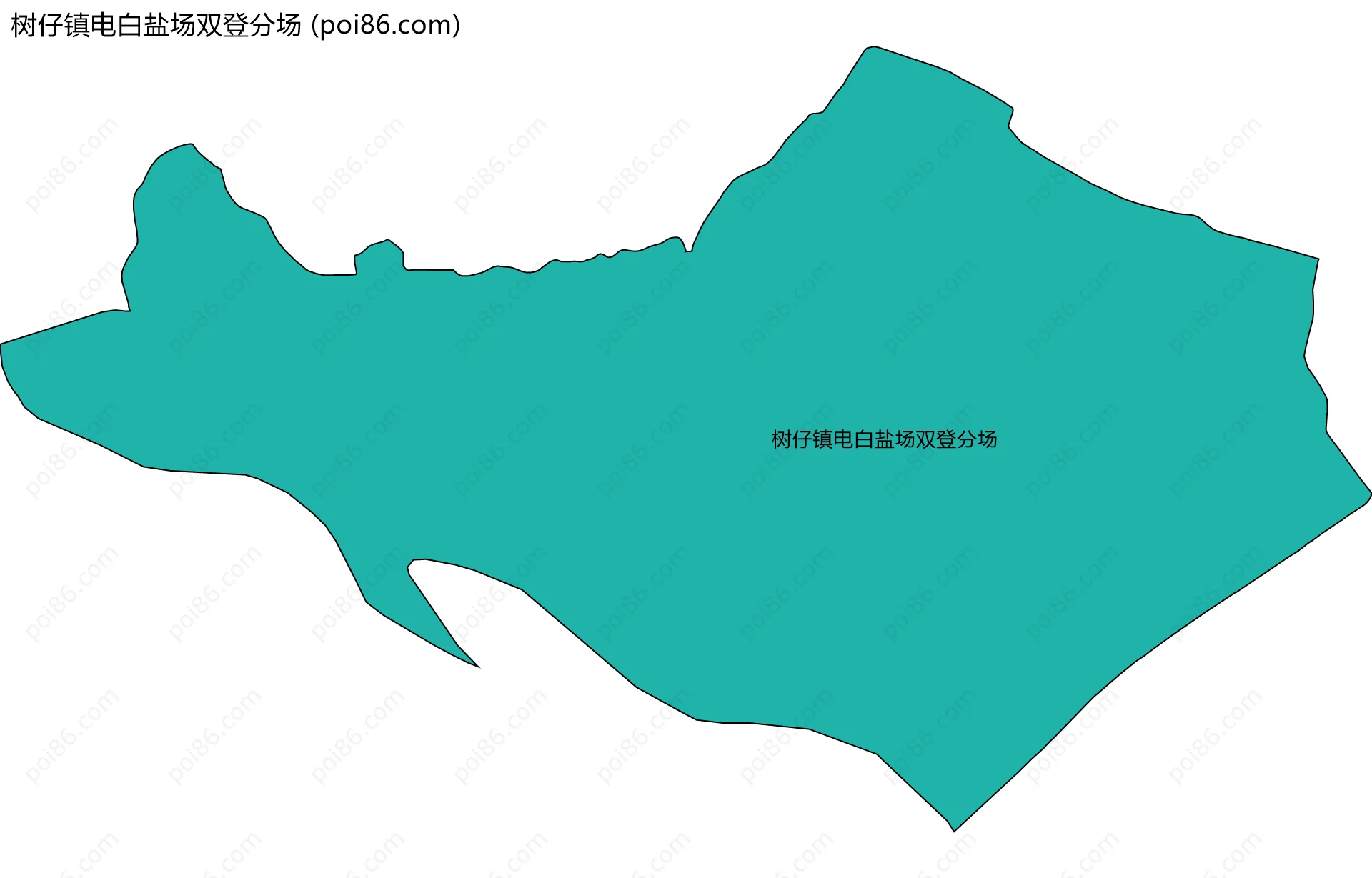 树仔镇电白盐场双登分场边界地图