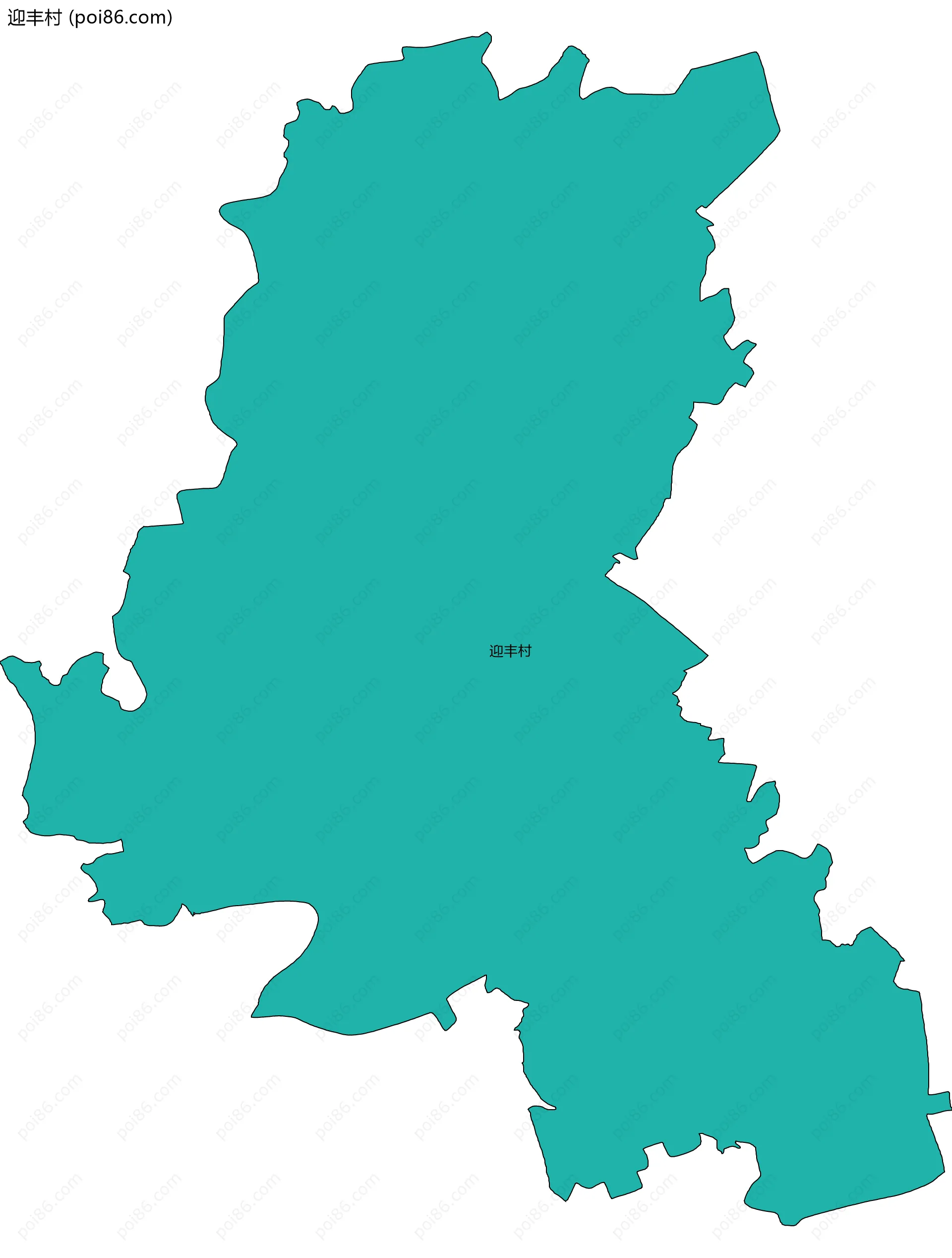 迎丰村边界地图