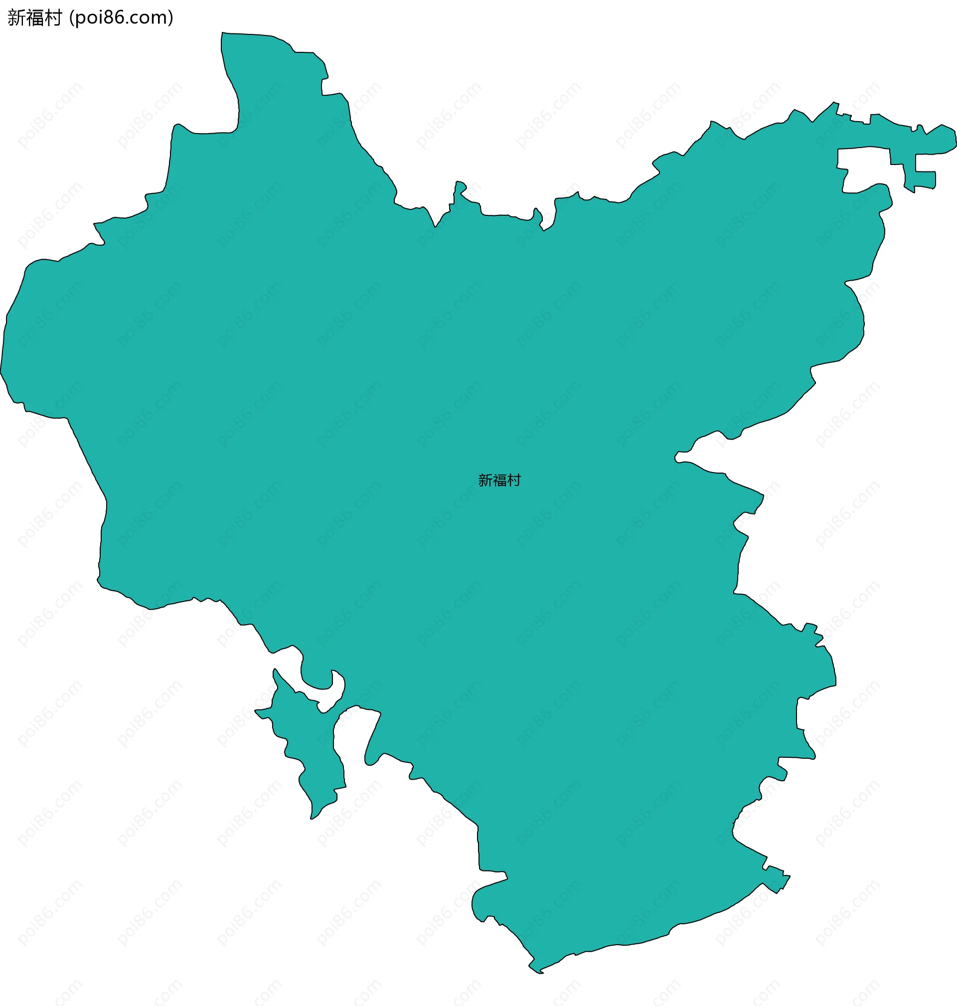 新福村边界地图