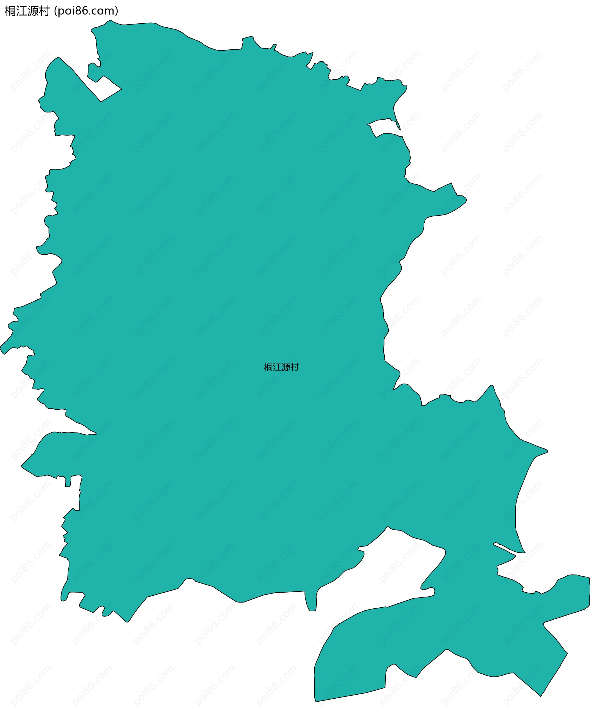 桐江源村边界地图