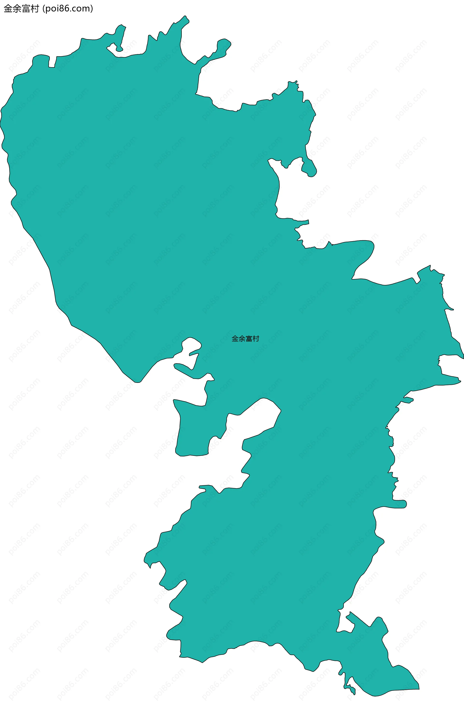 金余富村边界地图