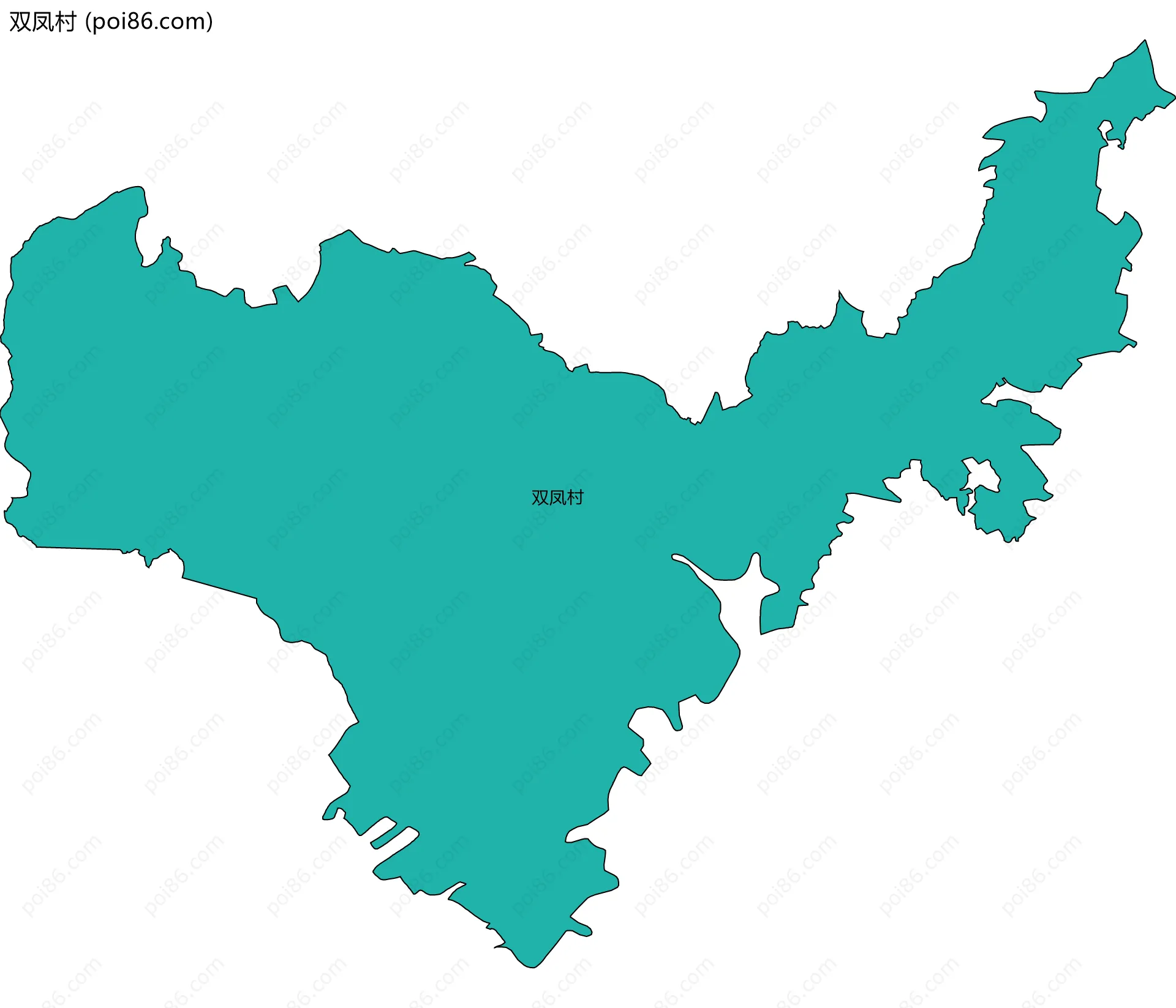 双凤村边界地图