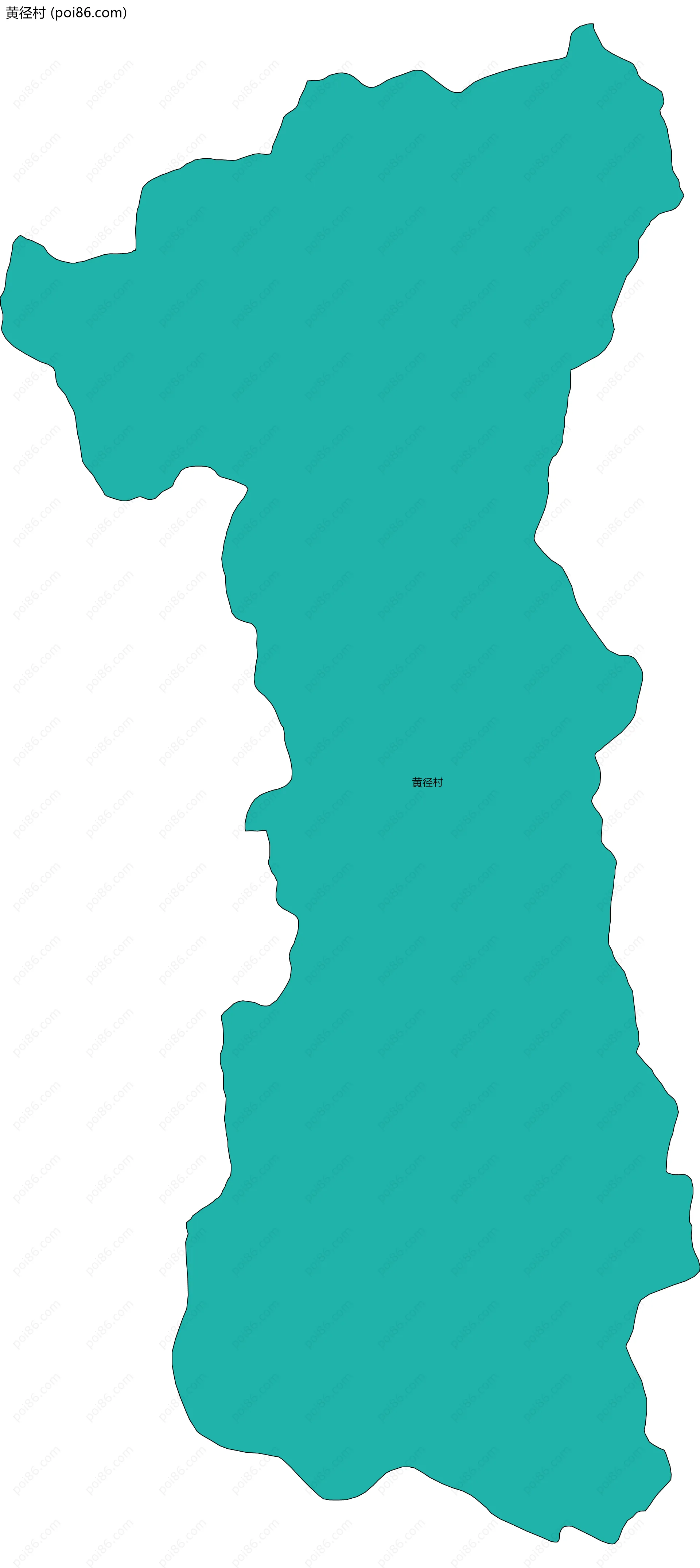 黄径村边界地图