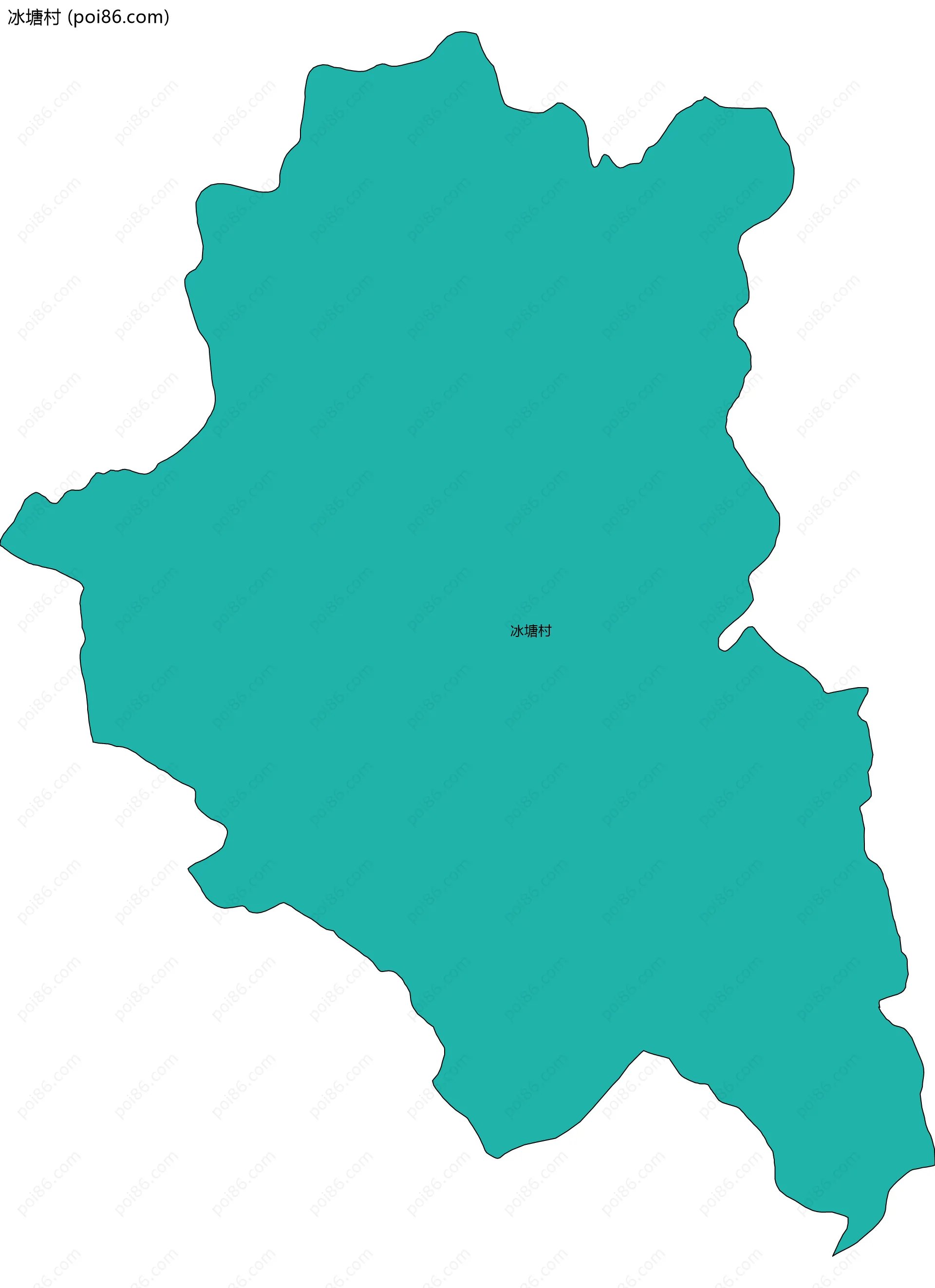 冰塘村边界地图