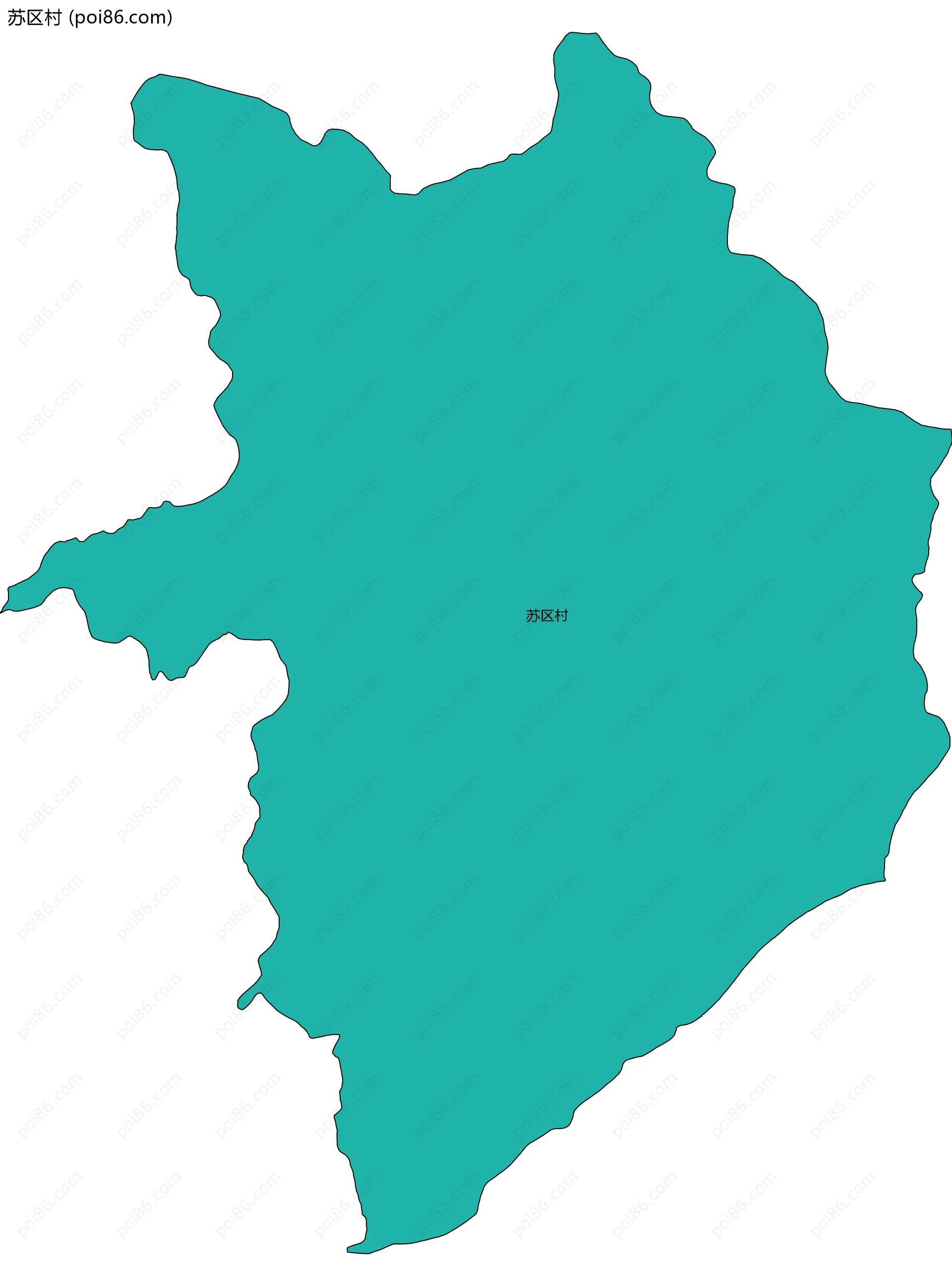 苏区村边界地图