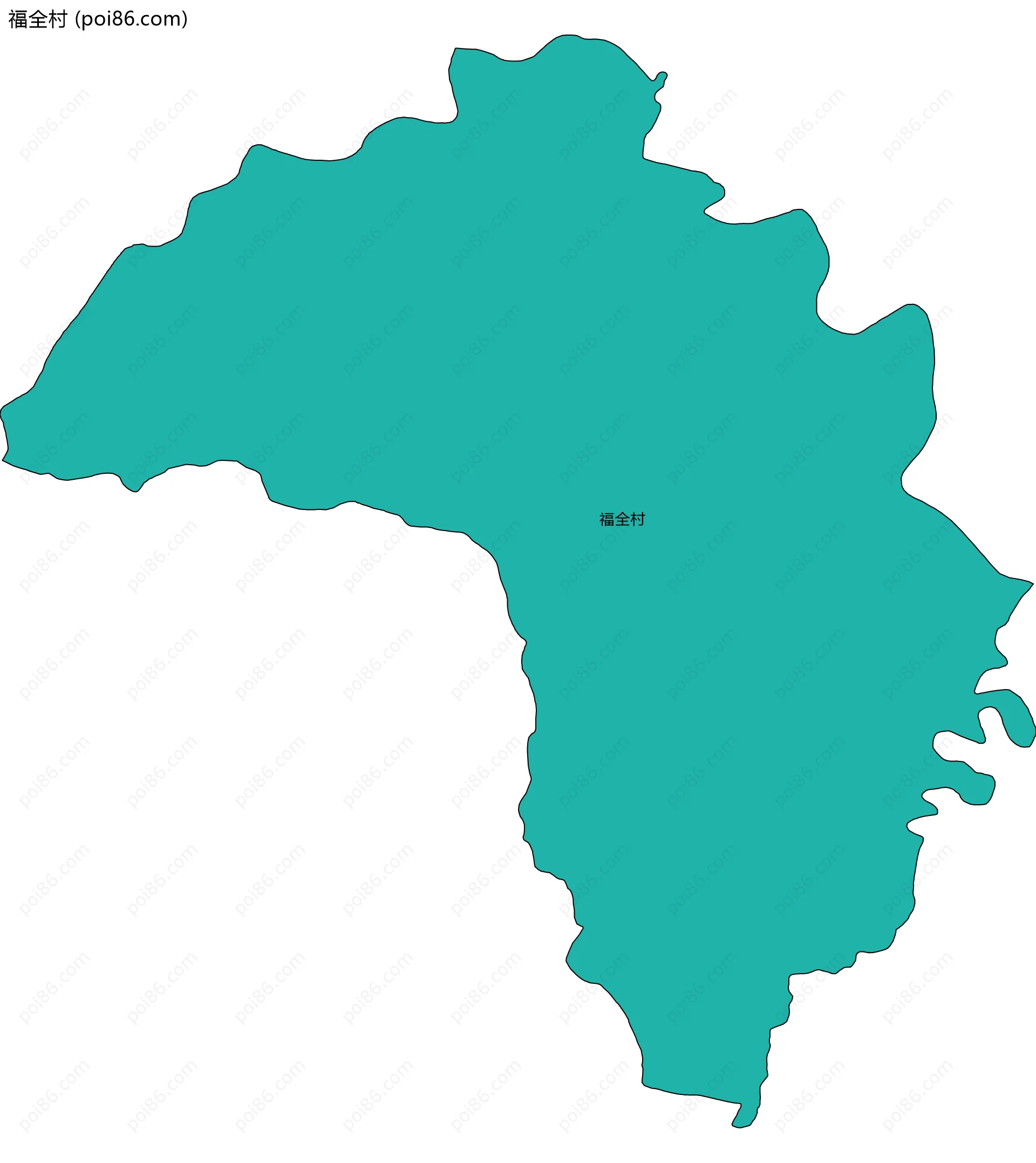 福全村边界地图