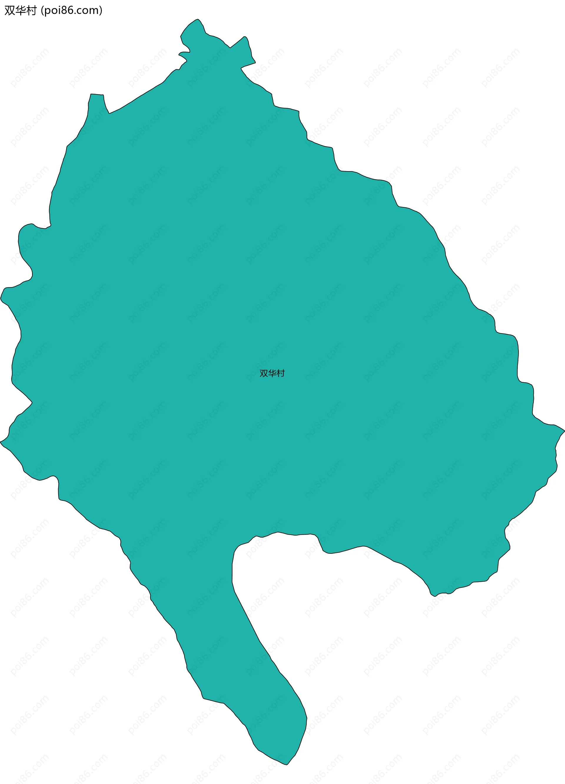双华村边界地图
