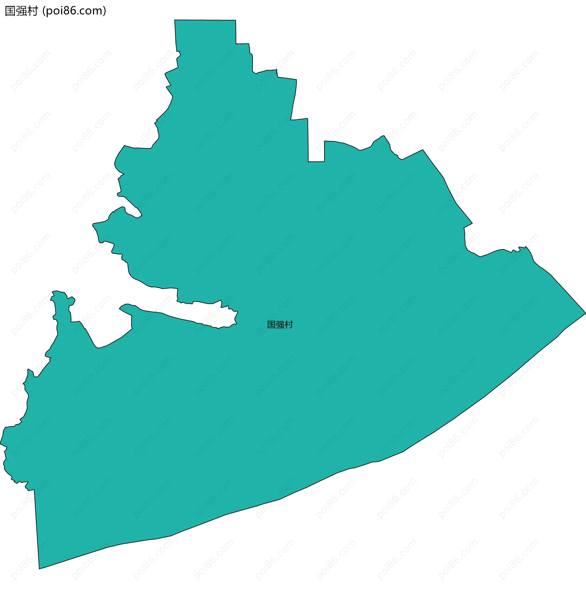 国强村边界地图