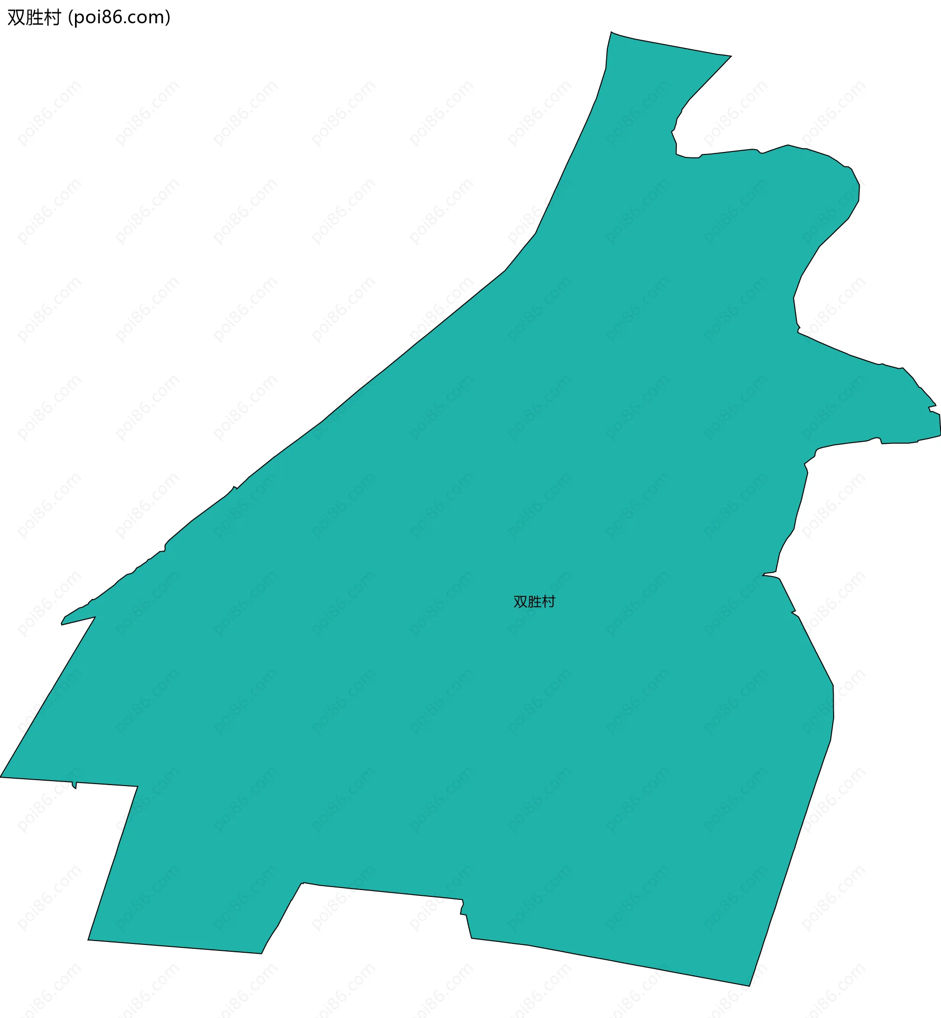 双胜村边界地图