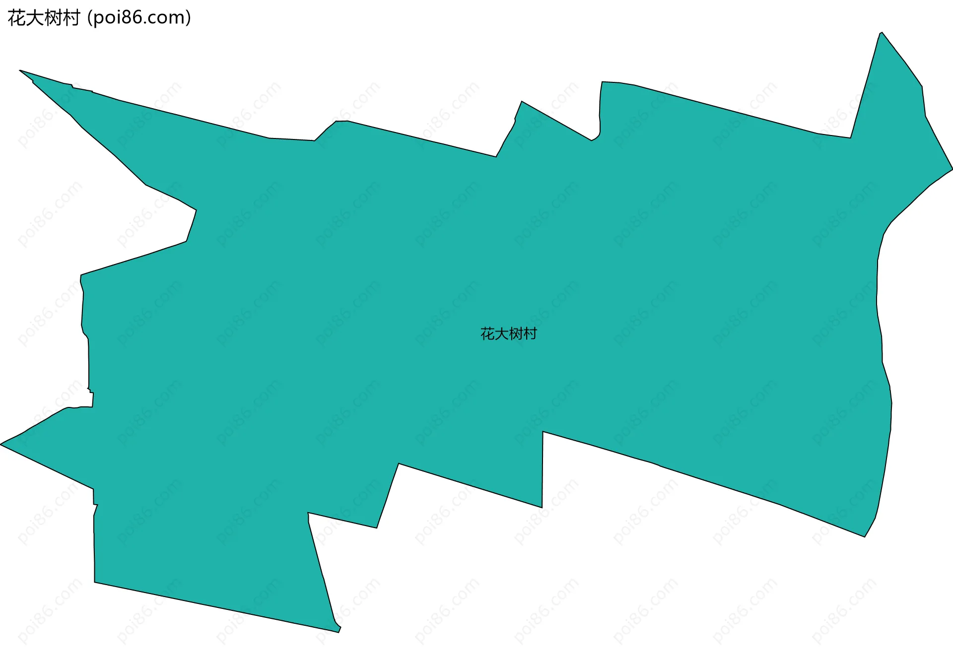 花大树村边界地图