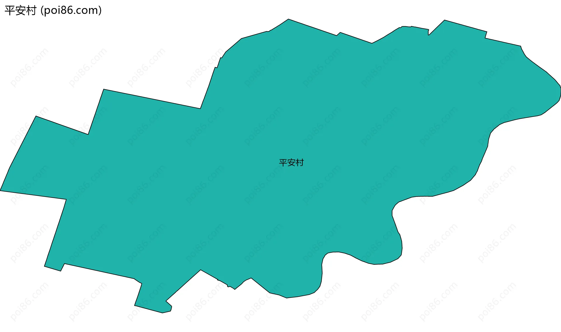 平安村边界地图