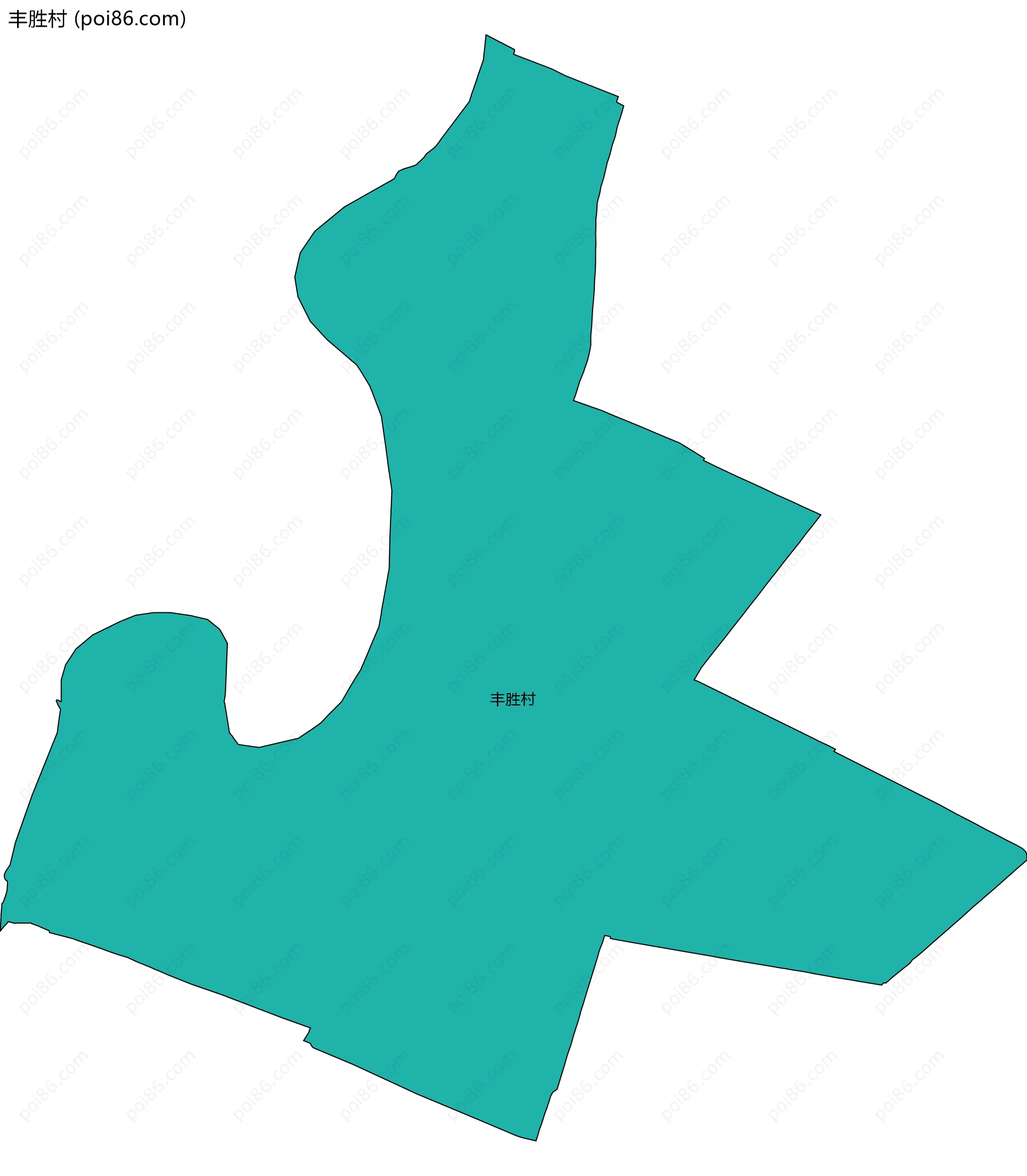 丰胜村边界地图