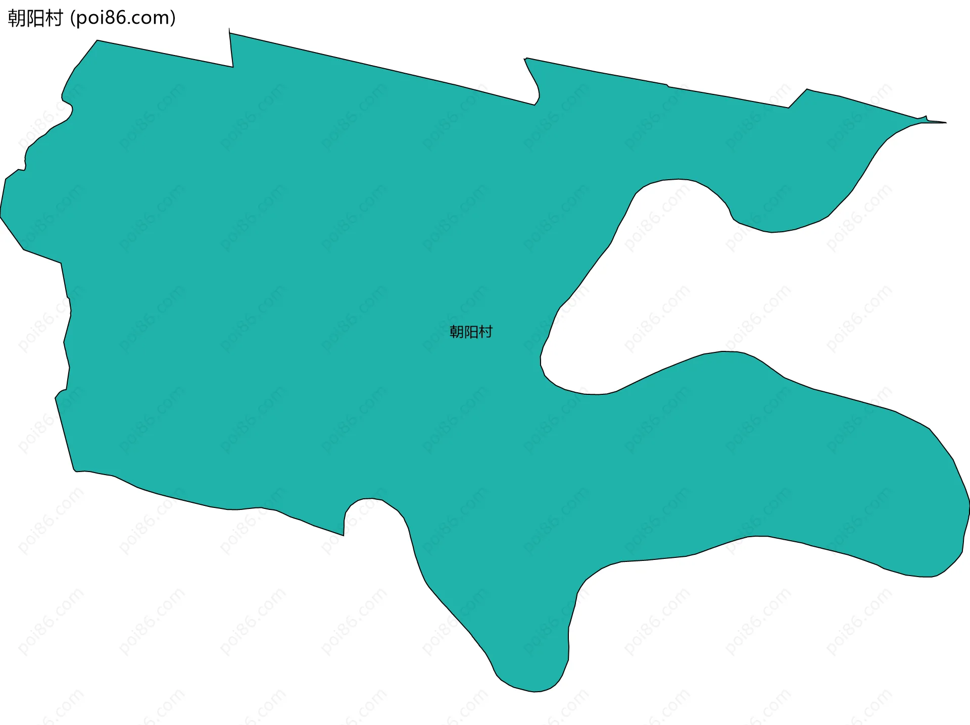 朝阳村边界地图