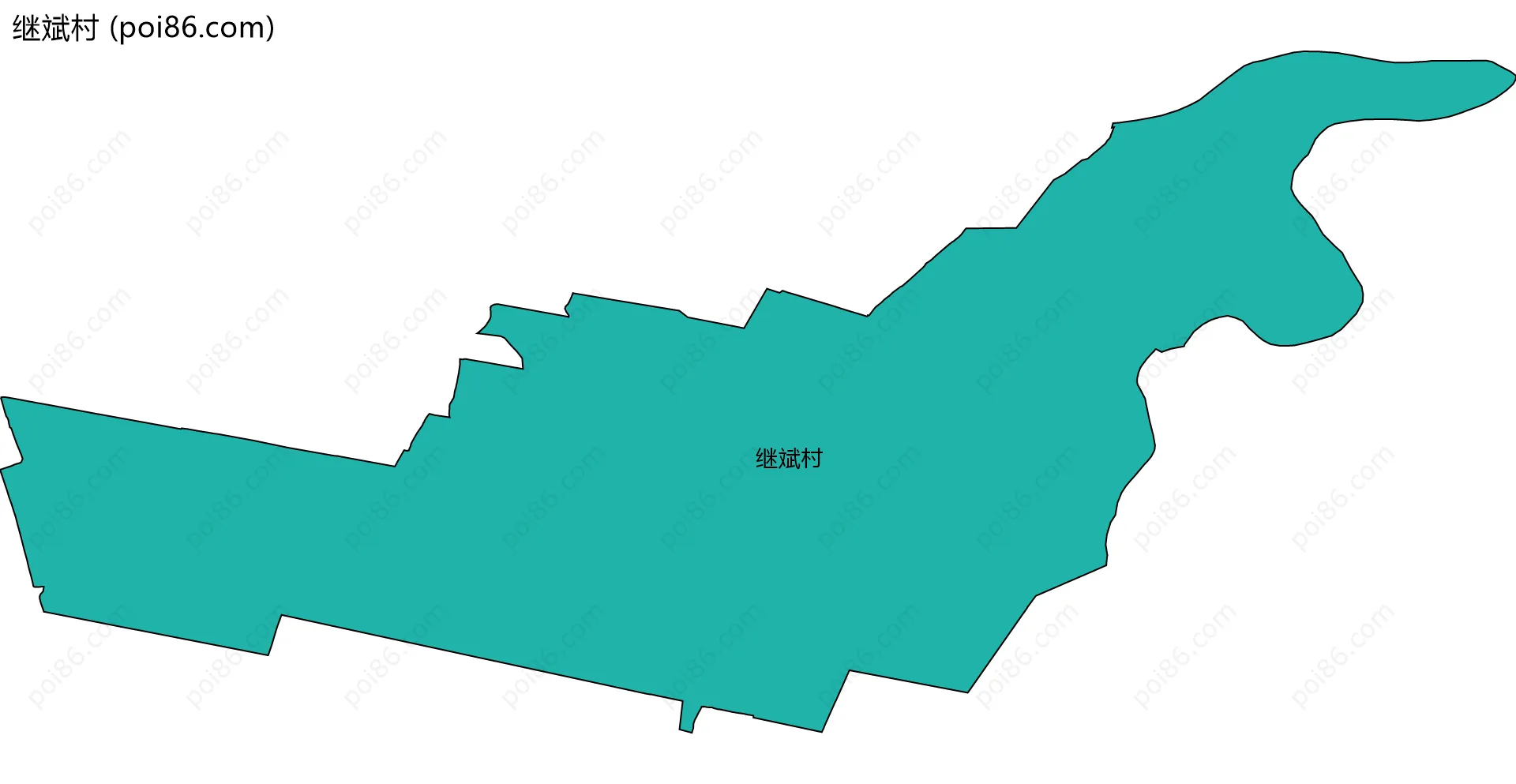 继斌村边界地图