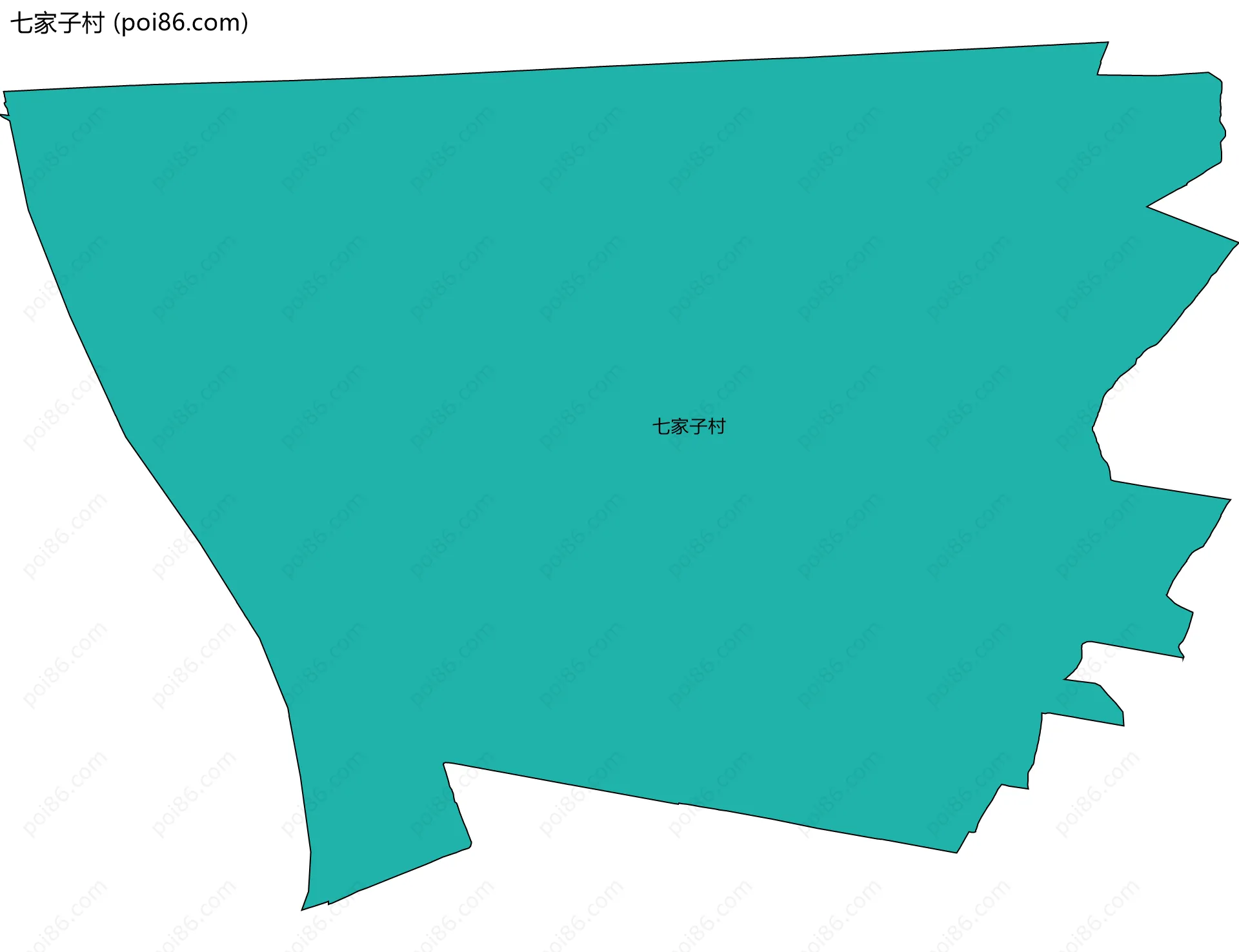 七家子村边界地图