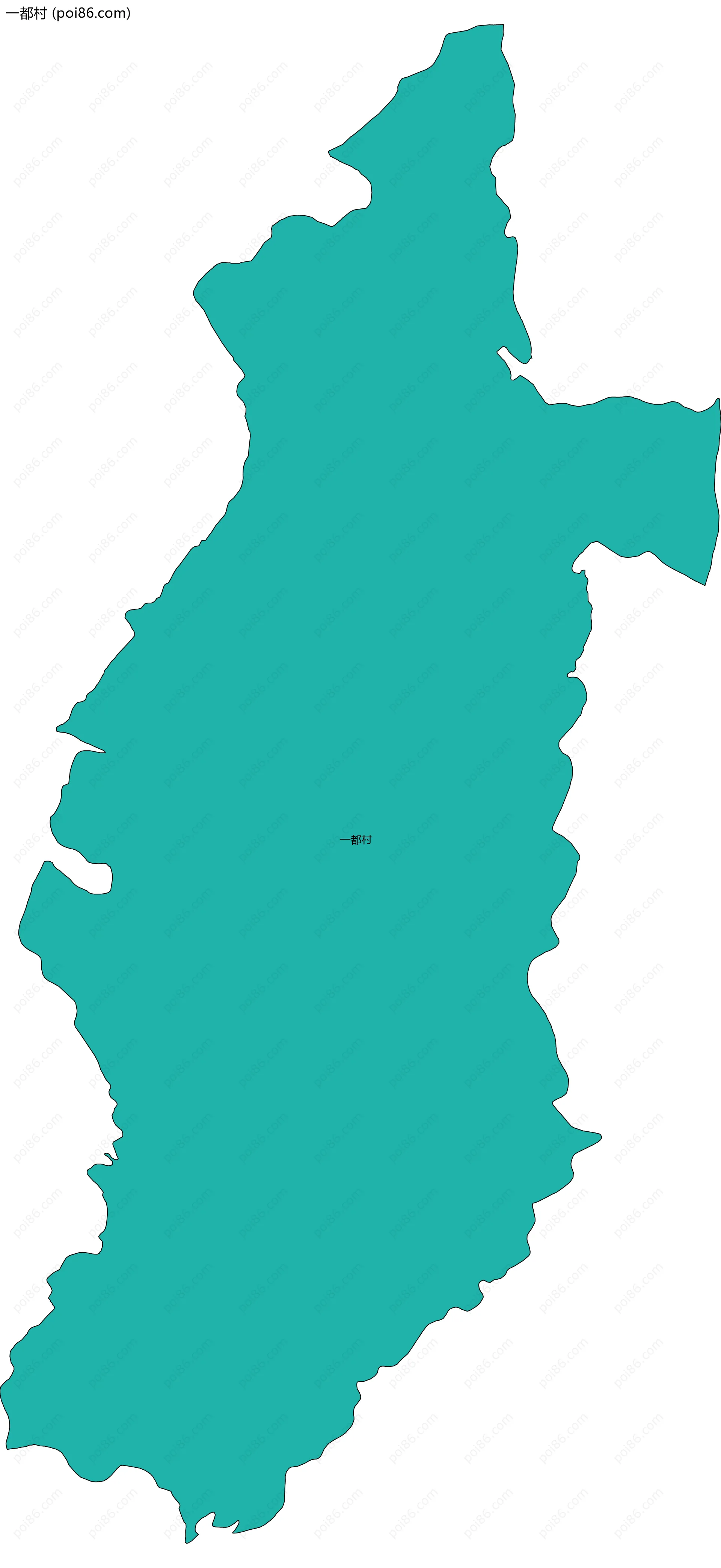 一都村边界地图