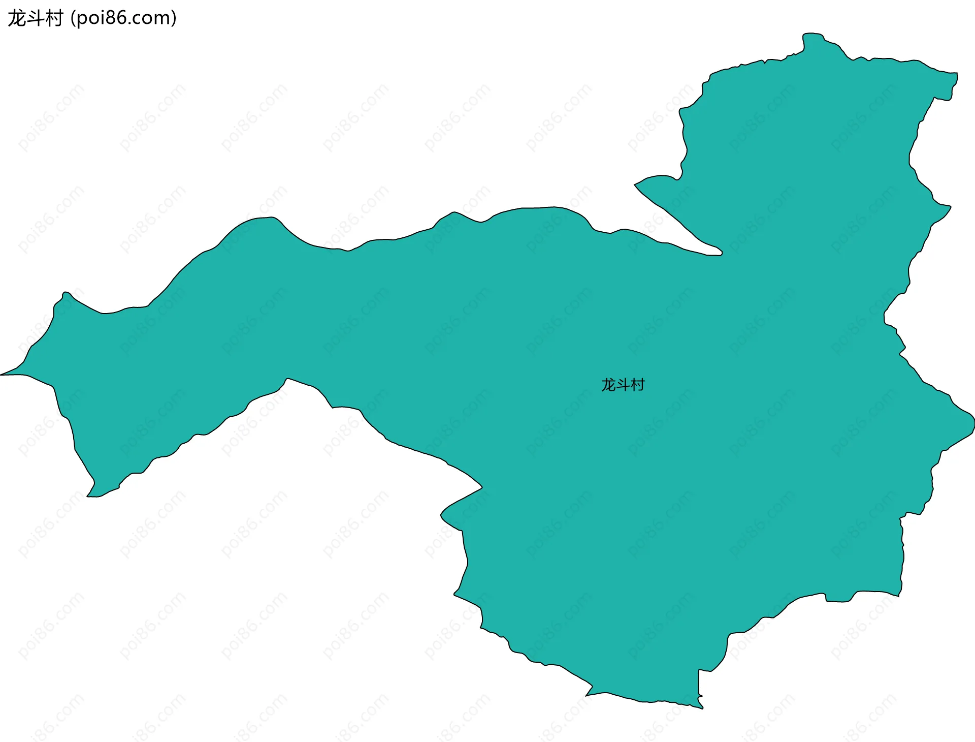 龙斗村边界地图