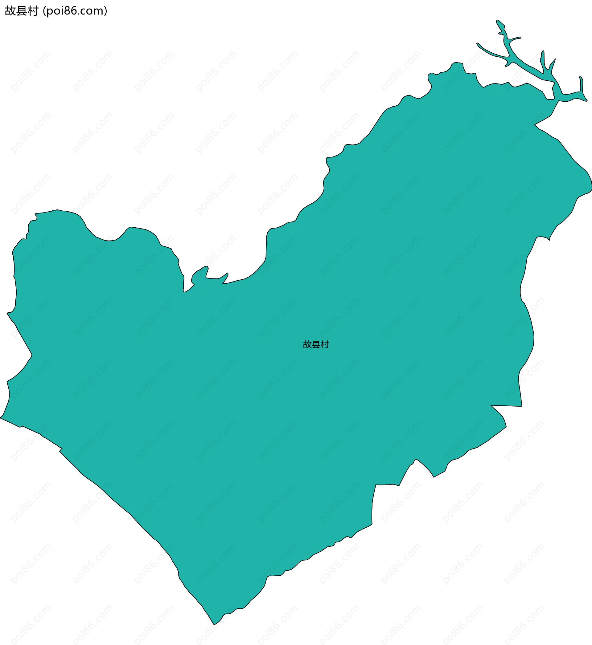 故县村边界地图