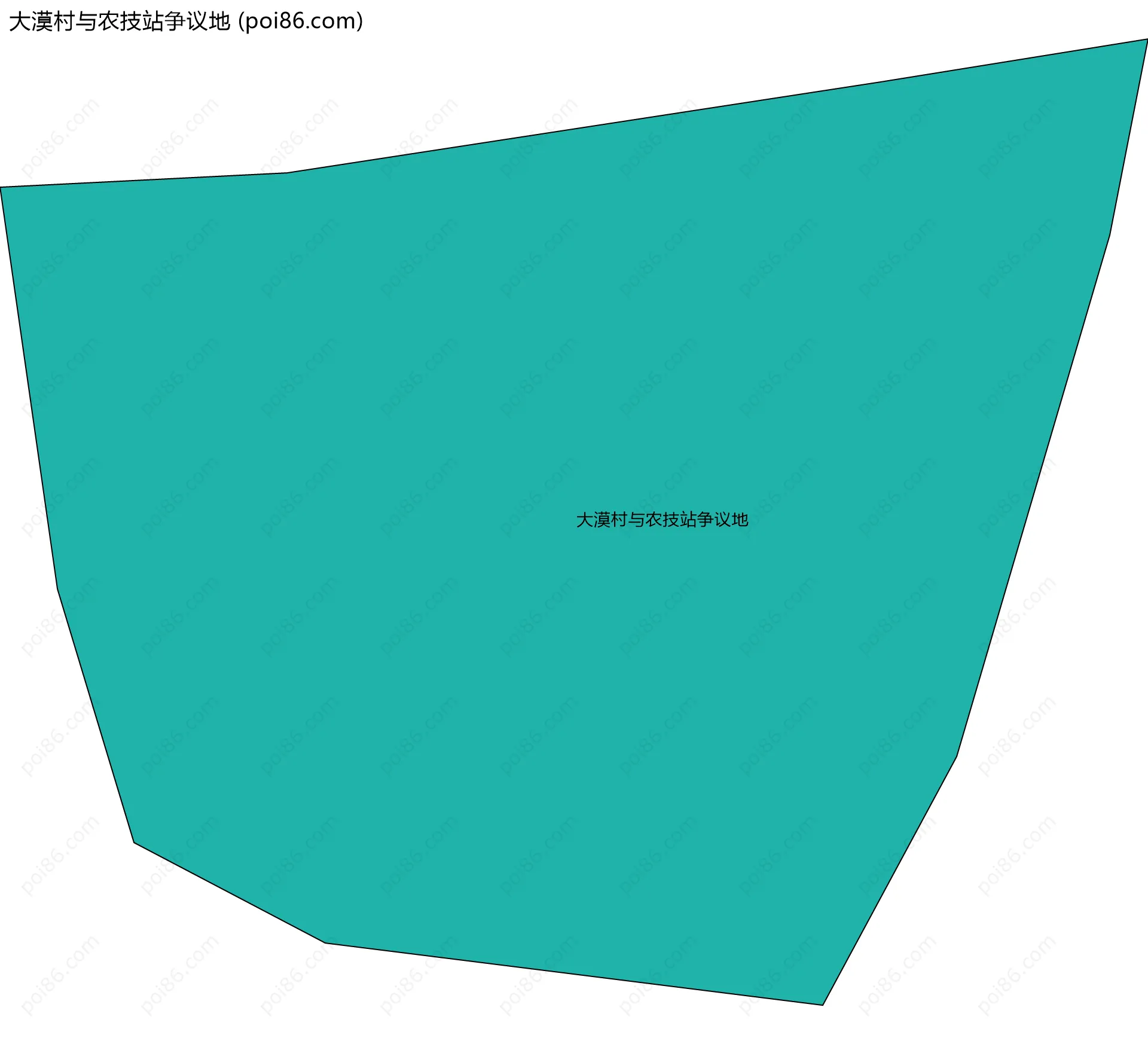 大漠村与农技站争议地边界地图