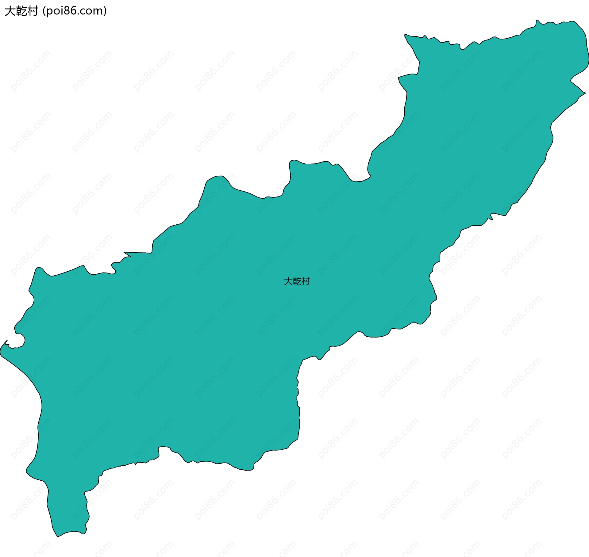 大乾村边界地图